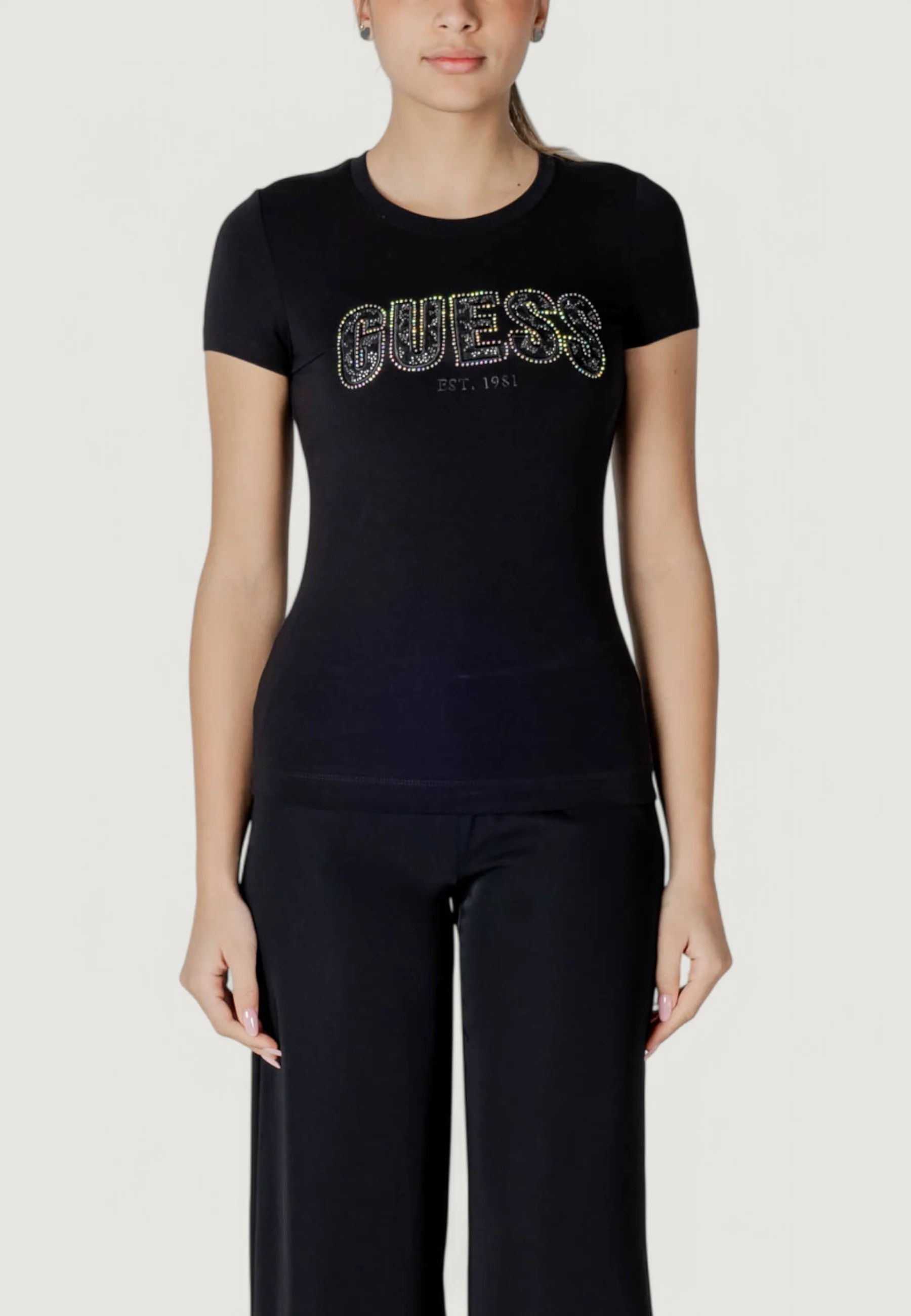 T-shirt Guess CN SS LOGO LACE TEE - Image 2