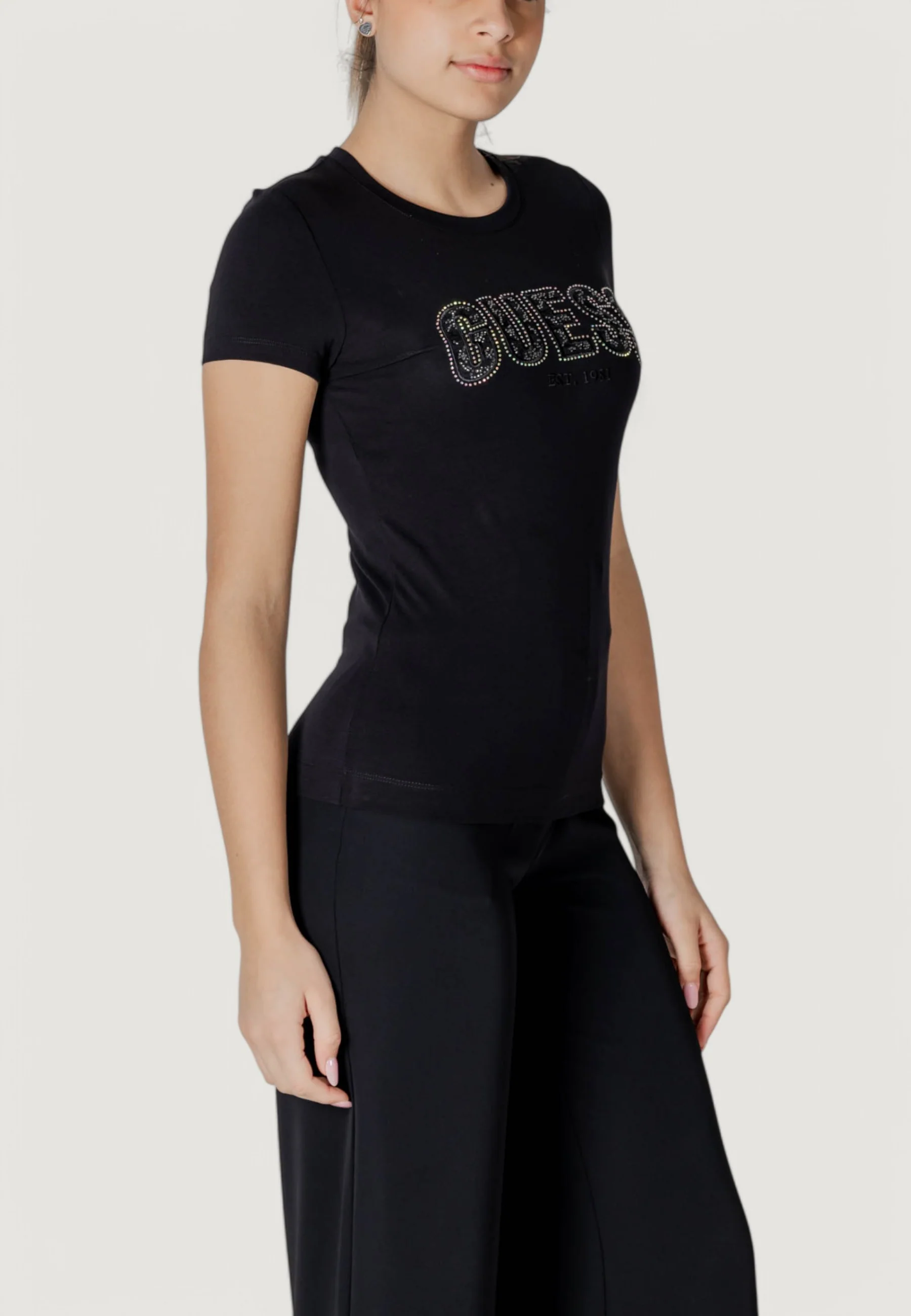 T-shirt Guess CN SS LOGO LACE TEE - Image 4