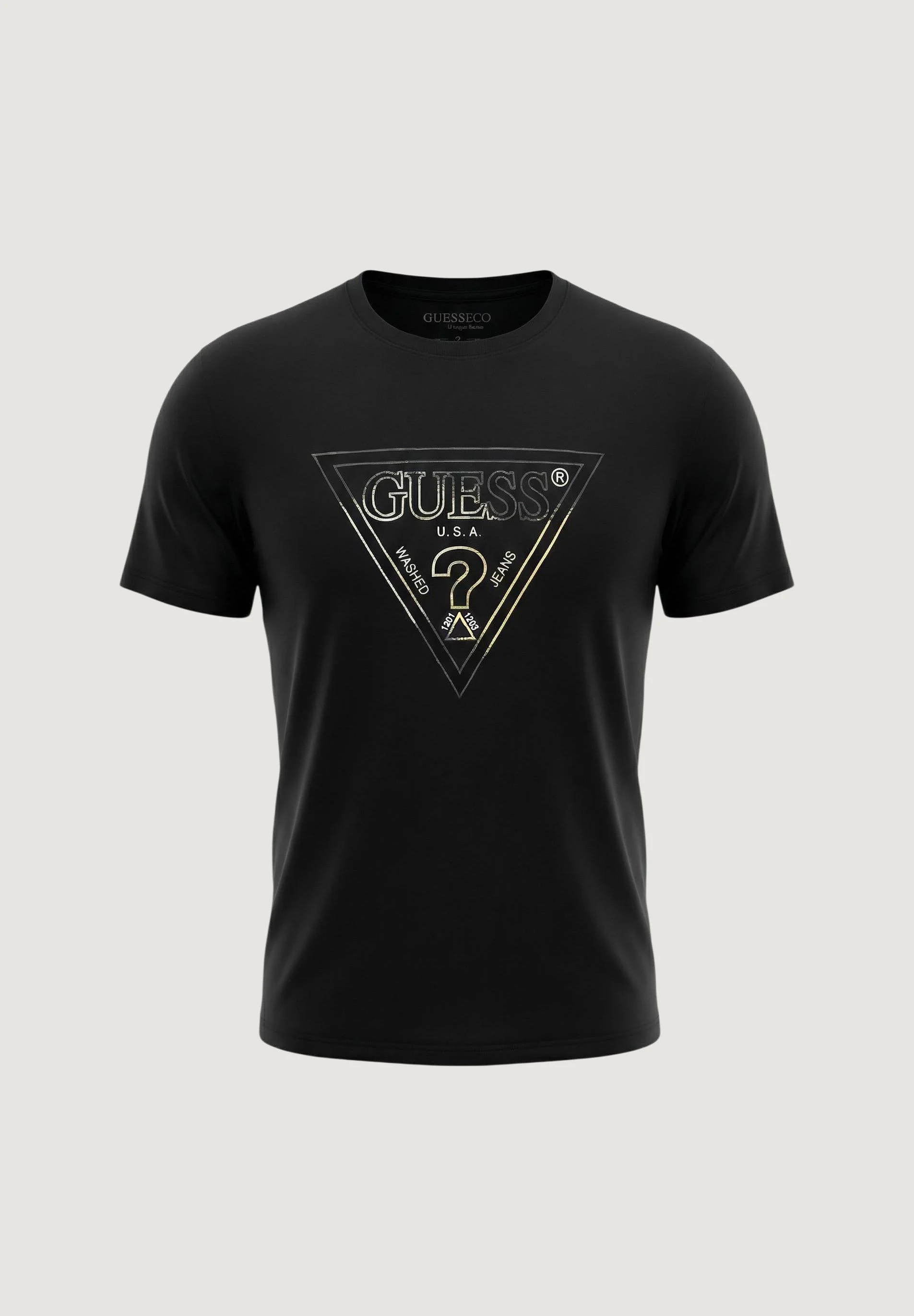 T-shirt Guess CN SS TRIANGLE HD MULTICOLOR T - Image 5