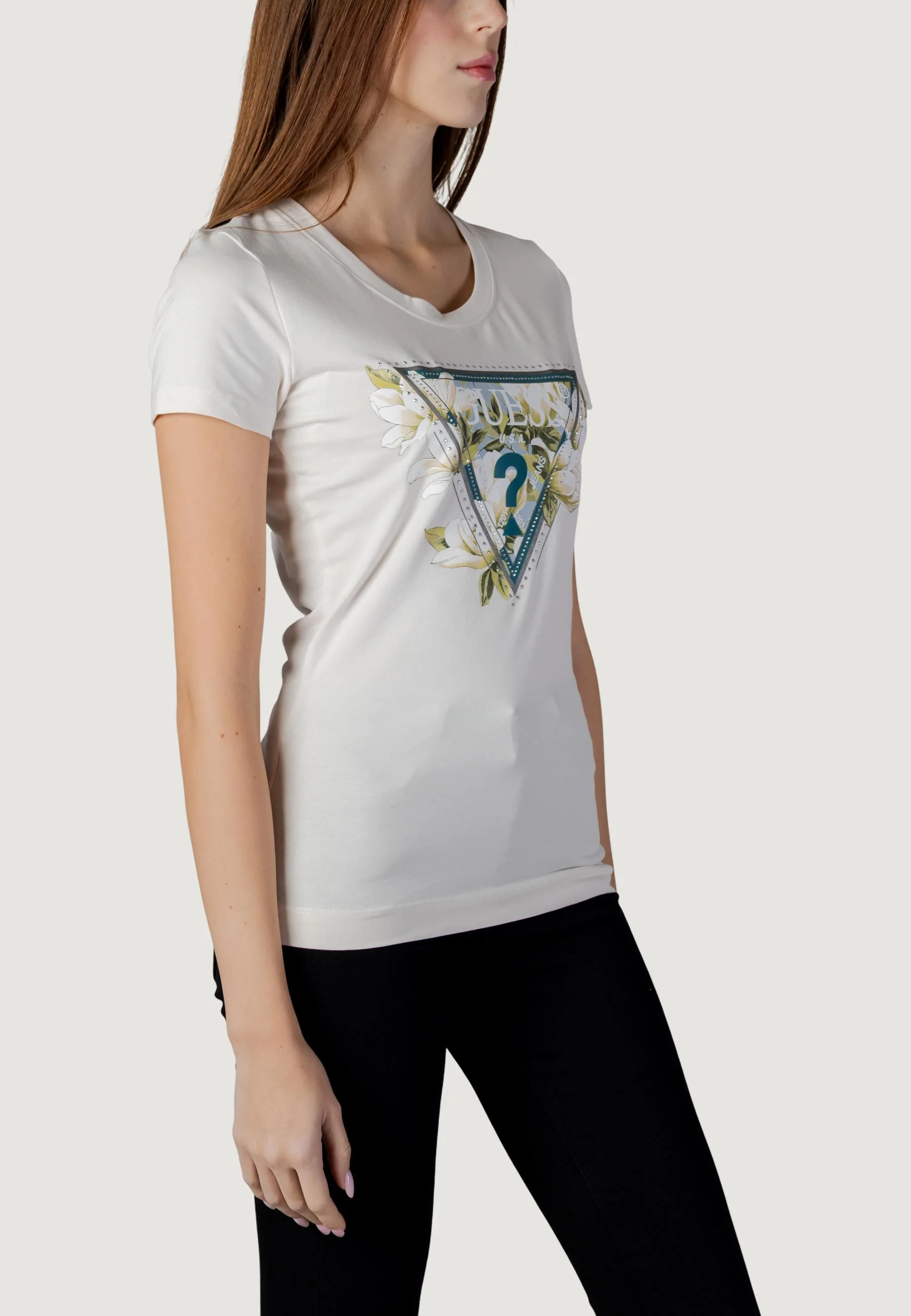 T-shirt Guess SS CN CAMELIA TRIANGLE TEE - Image 5