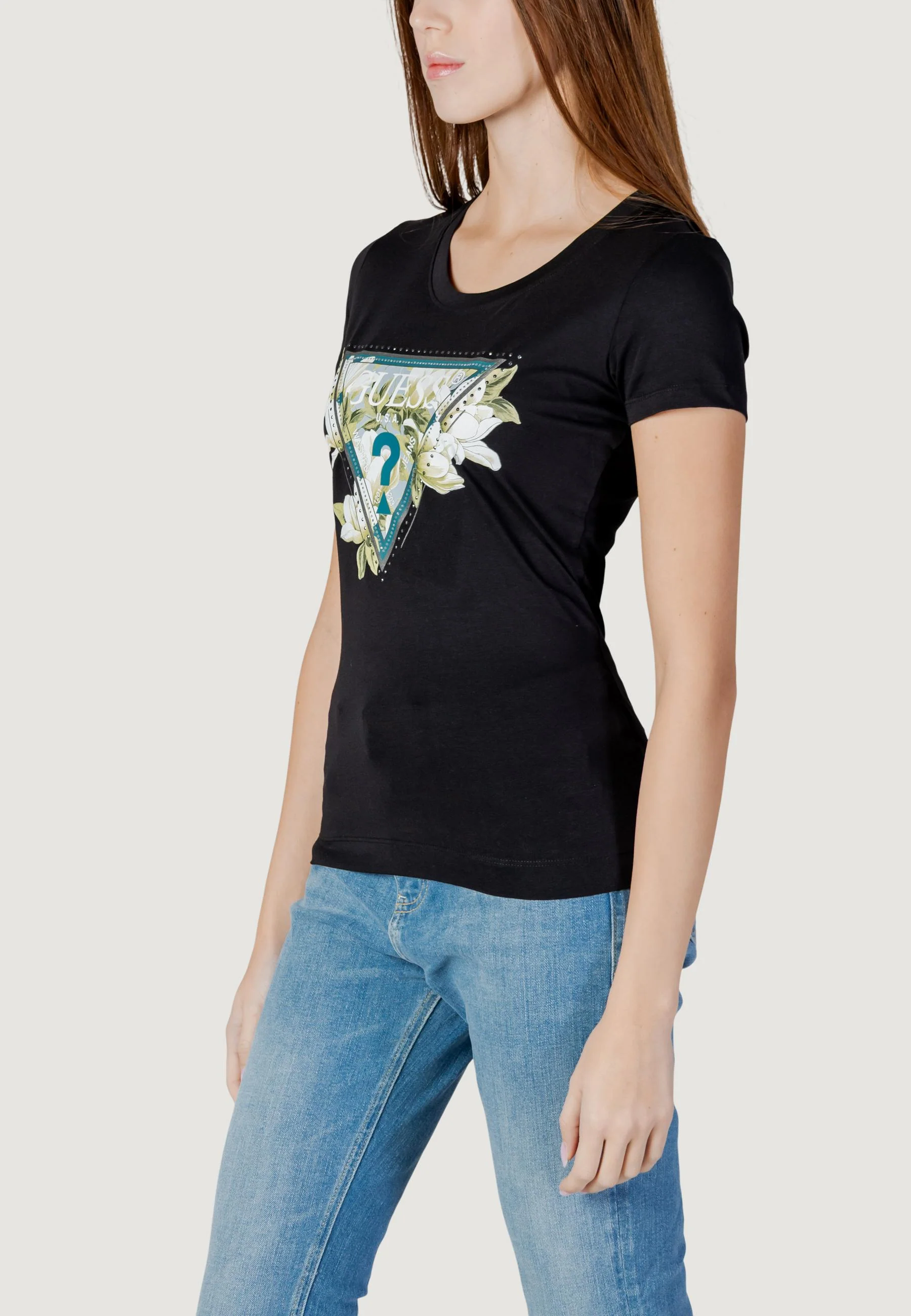 T-shirt Guess SS CN CAMELIA TRIANGLE TEE - Image 4
