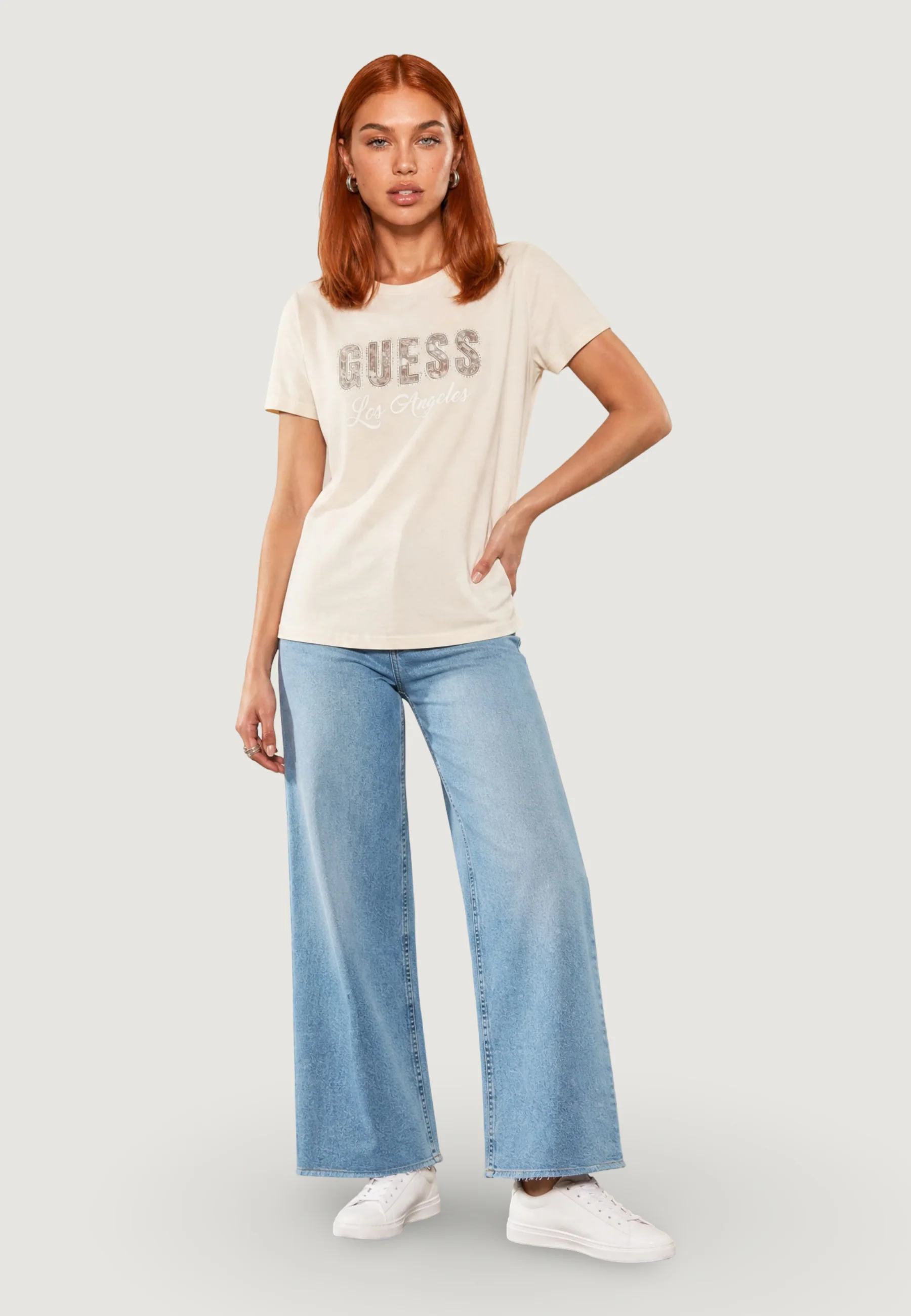 T-shirt Guess SS CN SNAKE SCRIPT R - Image 5