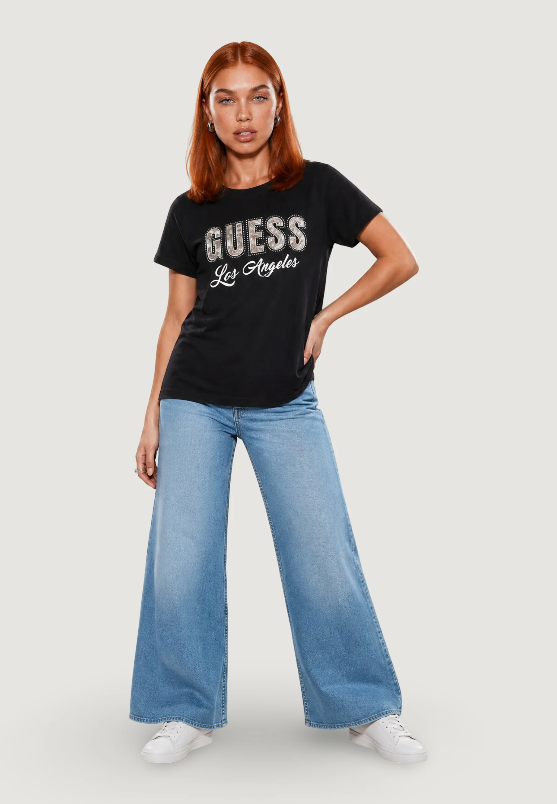 T-shirt Guess SS CN SNAKE SCRIPT R - Image 5