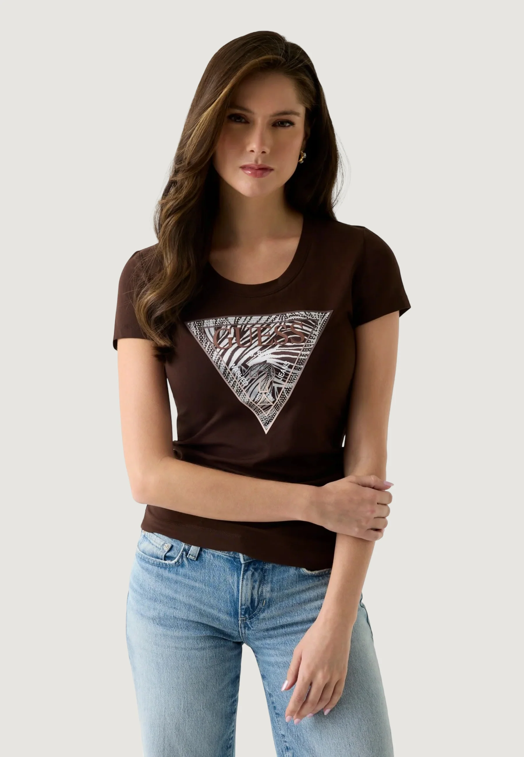 T-shirt Guess SS CN ZEBRA TRIANGLE TEE - Image 2