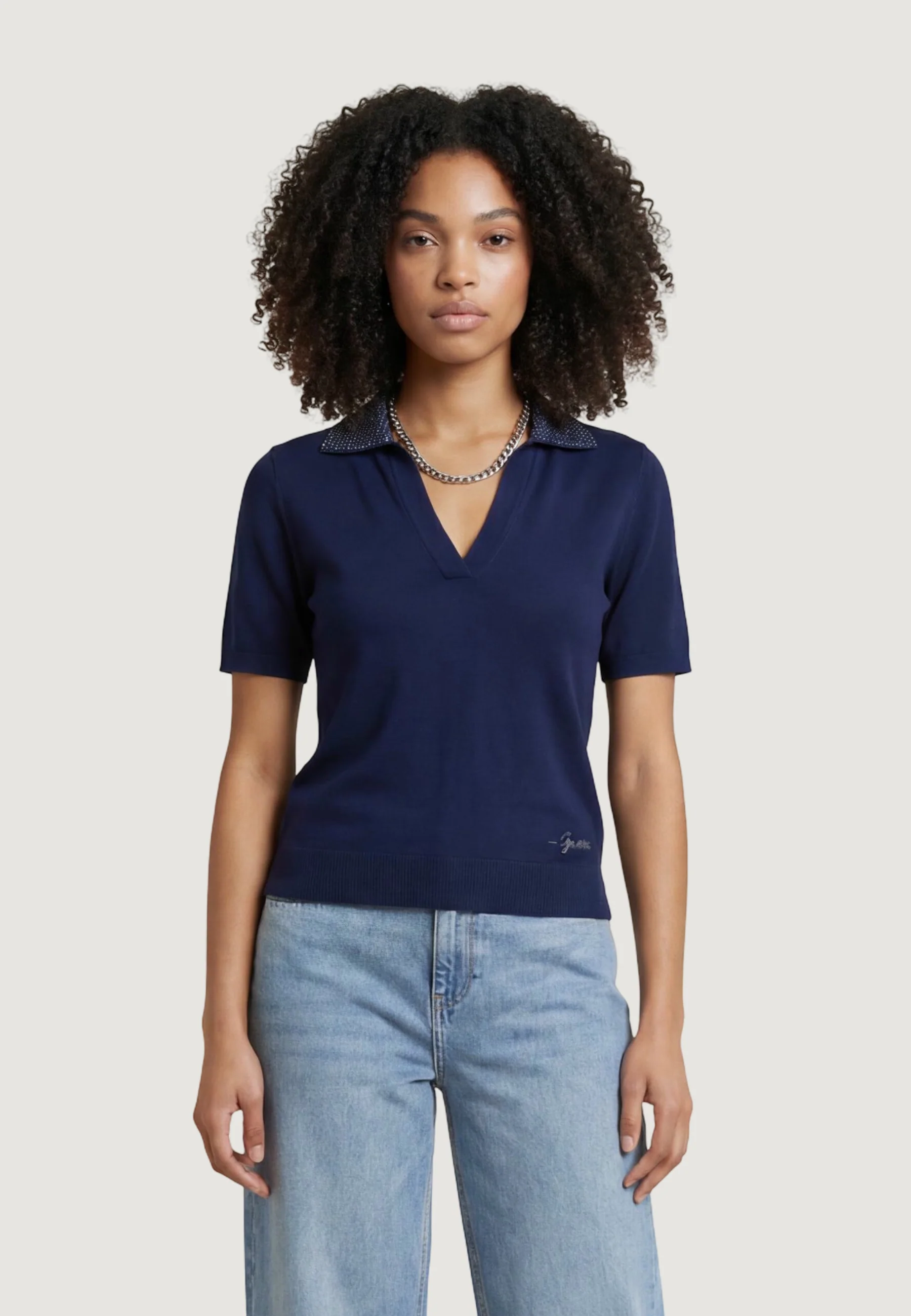 T-shirt Guess SS RHINESTONES POLO STORMI SWT