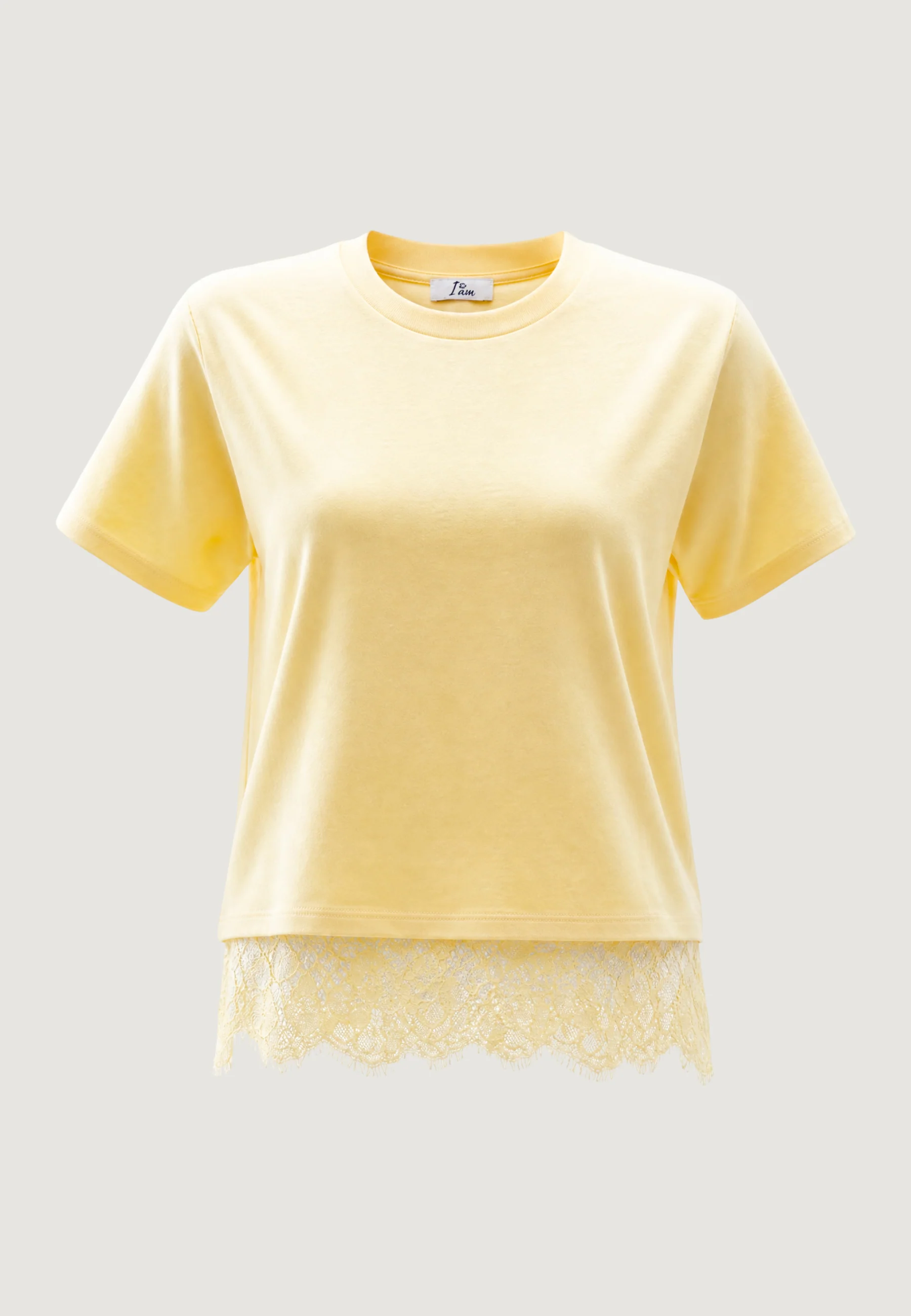 T-shirt I am T-shirt Cotone Pizzo - Image 2