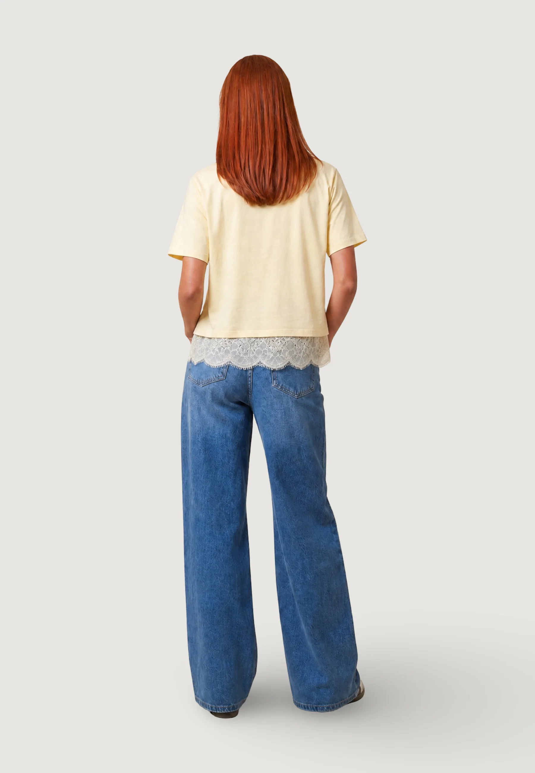 T-shirt I am T-shirt Cotone Pizzo - Image 4