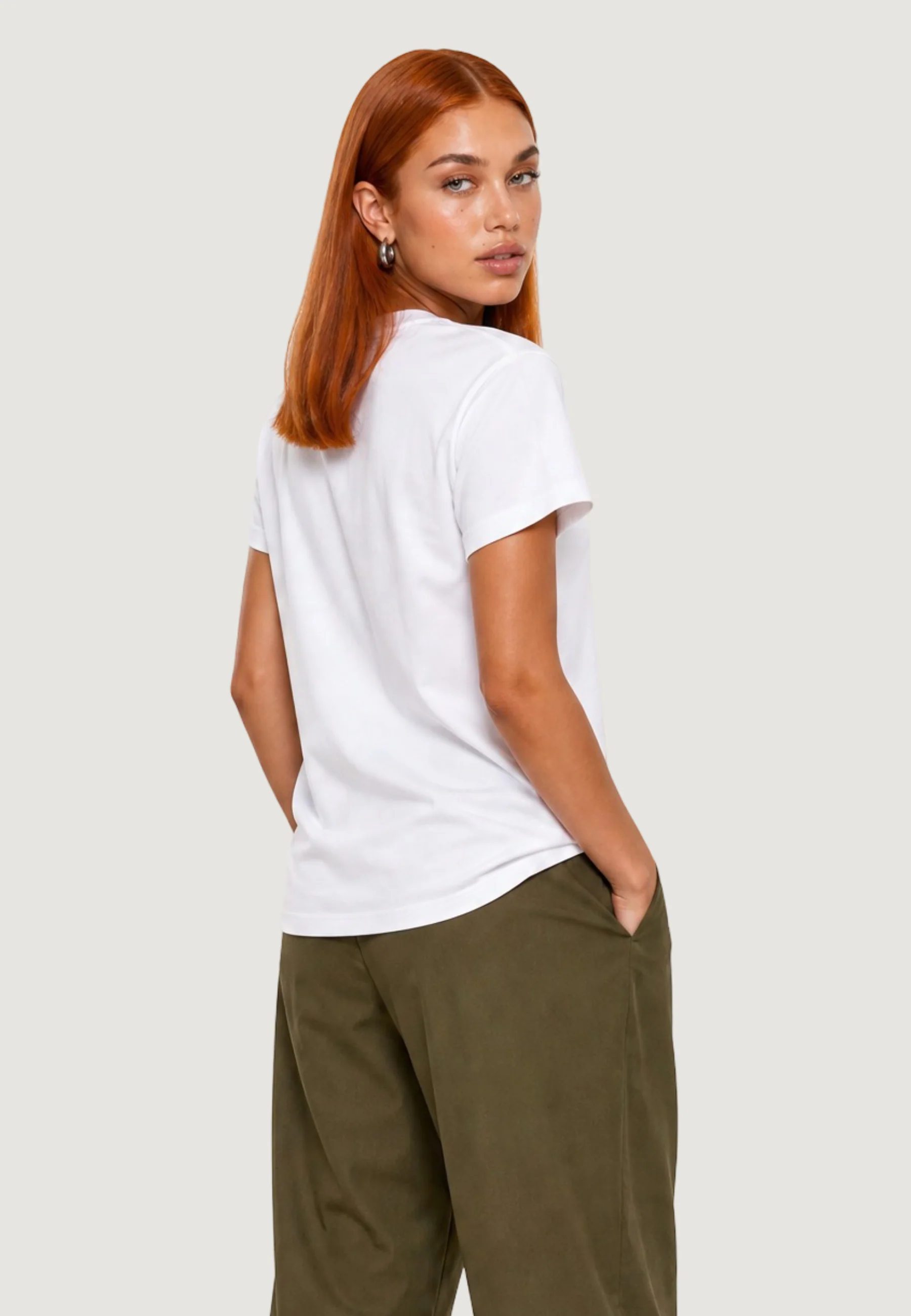 T-shirt I am T-shirt Cotone Ricamo - Image 2
