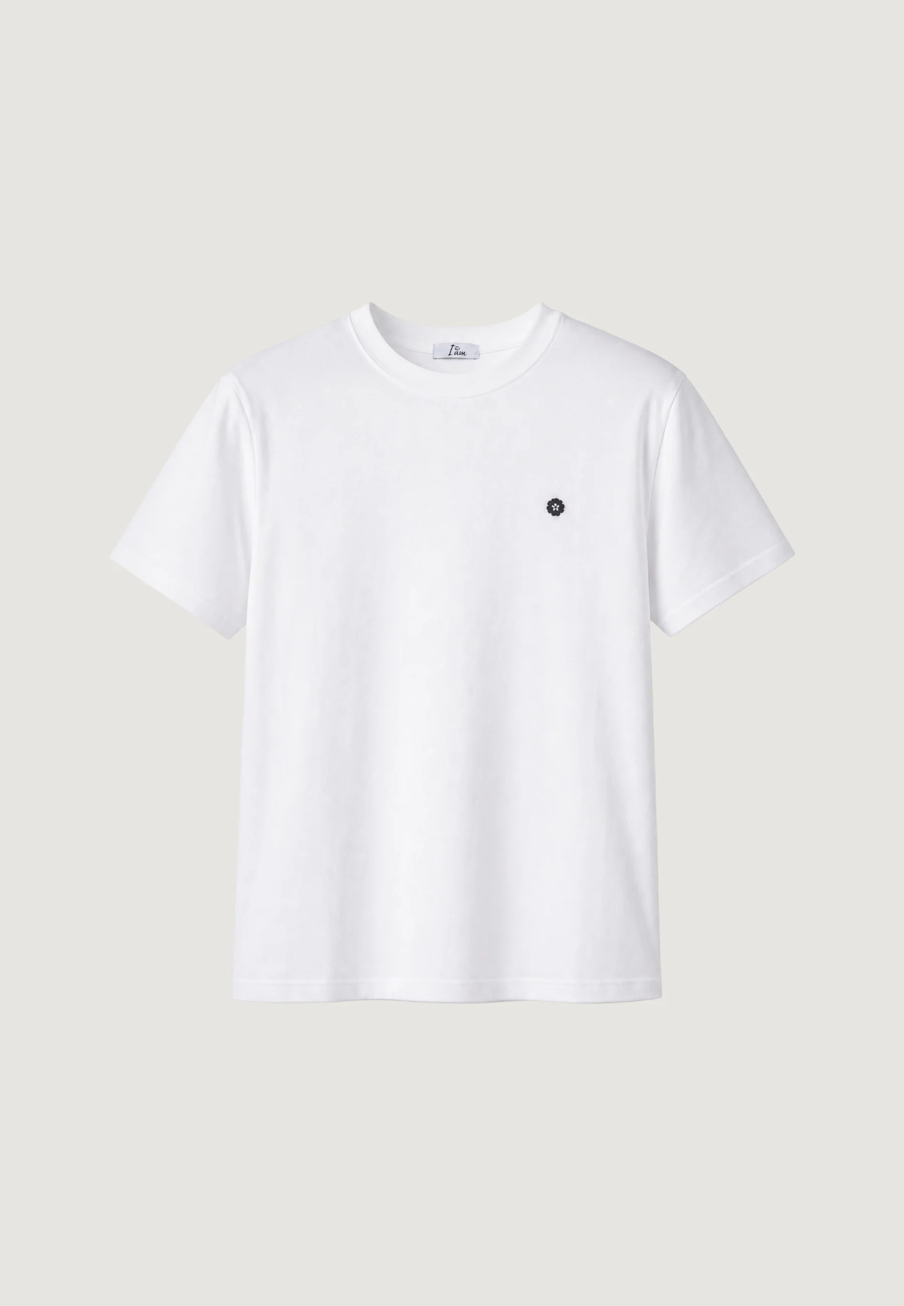 T-shirt I am T-shirt Cotone Ricamo - Image 3