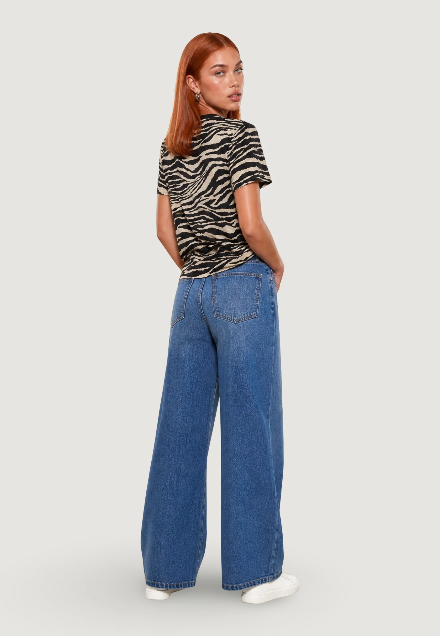 T-shirt I am T-shirt Cotone Stampa Zebra - Image 5