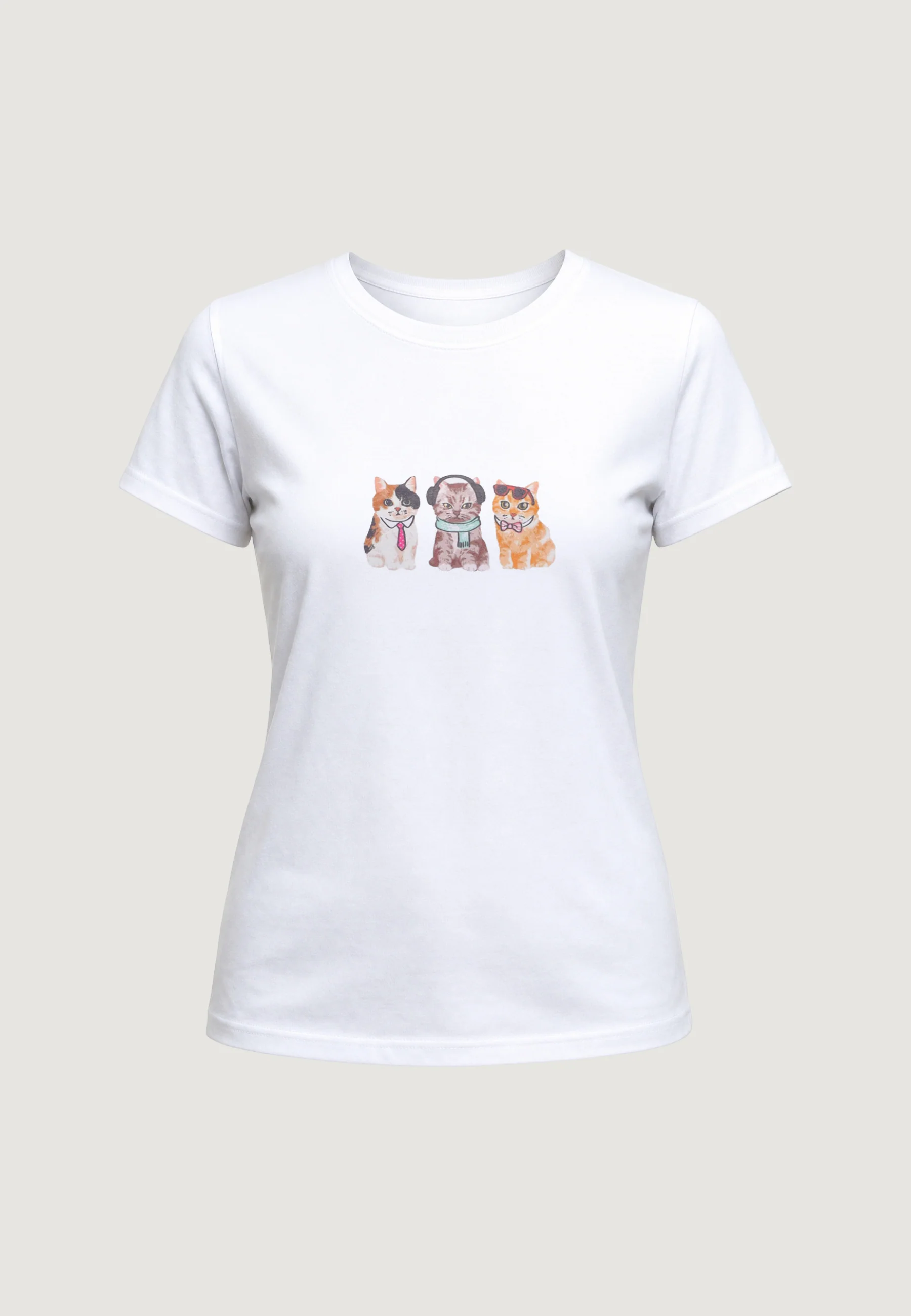 T-shirt I am T-SHIRT HEAVY COTTON STAMPA GATTINI - Image 2