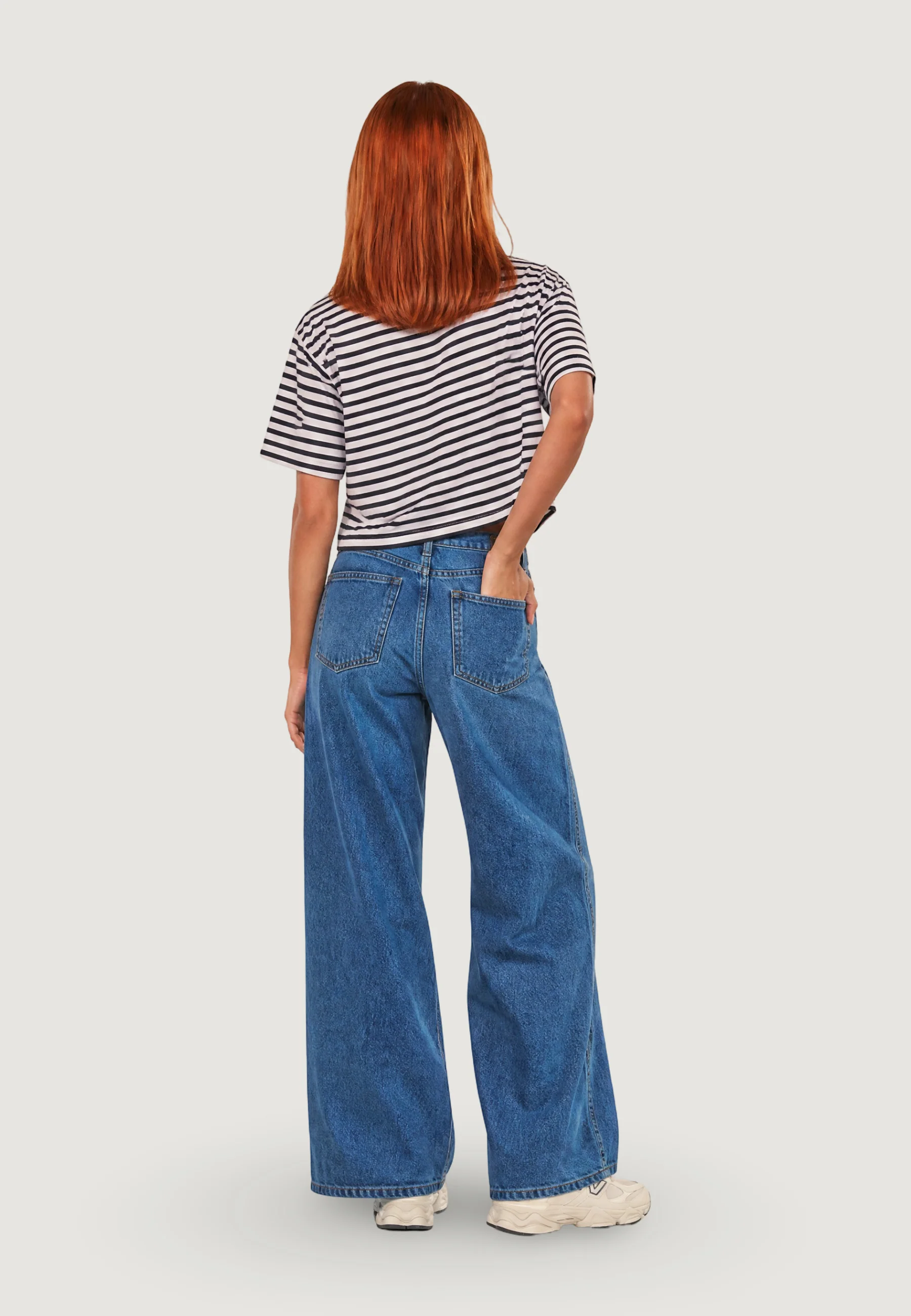 T-shirt I am Top Cotone Righe - Image 3