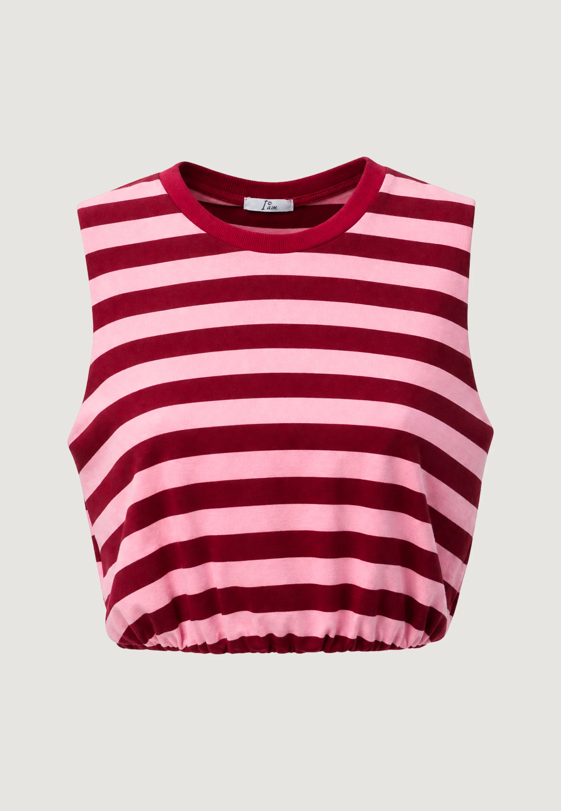T-shirt I am Top Viscosa Righe - Image 2