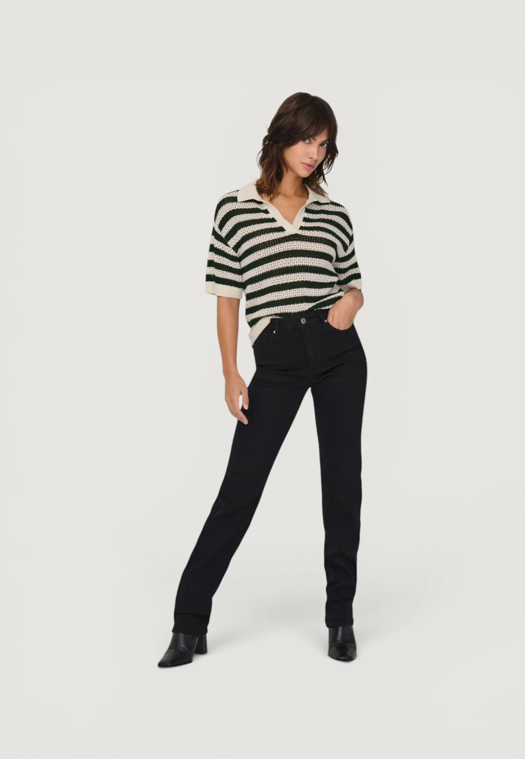 T-shirt Jacqueline de Yong JDYTIKKA S/S POLO PULLOVER KNT NOOS - Image 3