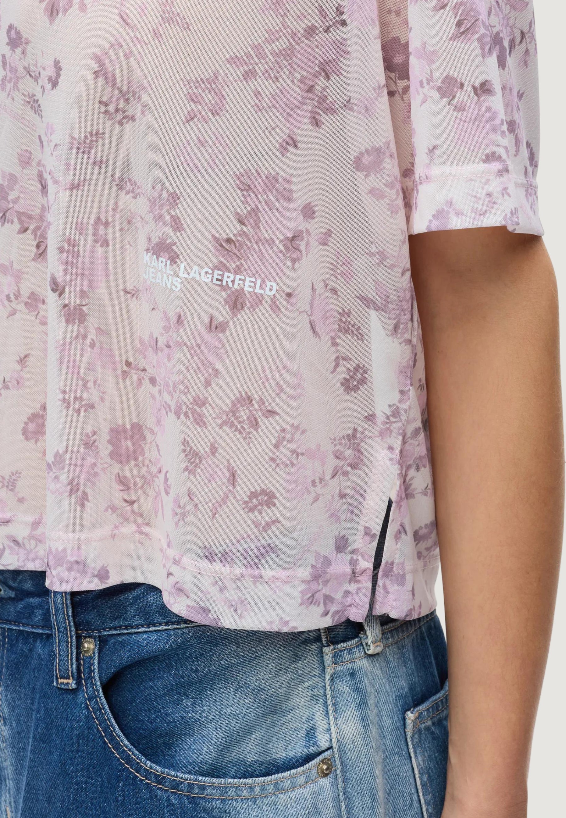 T-shirt Karl Lagerfeld Jeans KLJ Mesh Aop Tee - Image 3