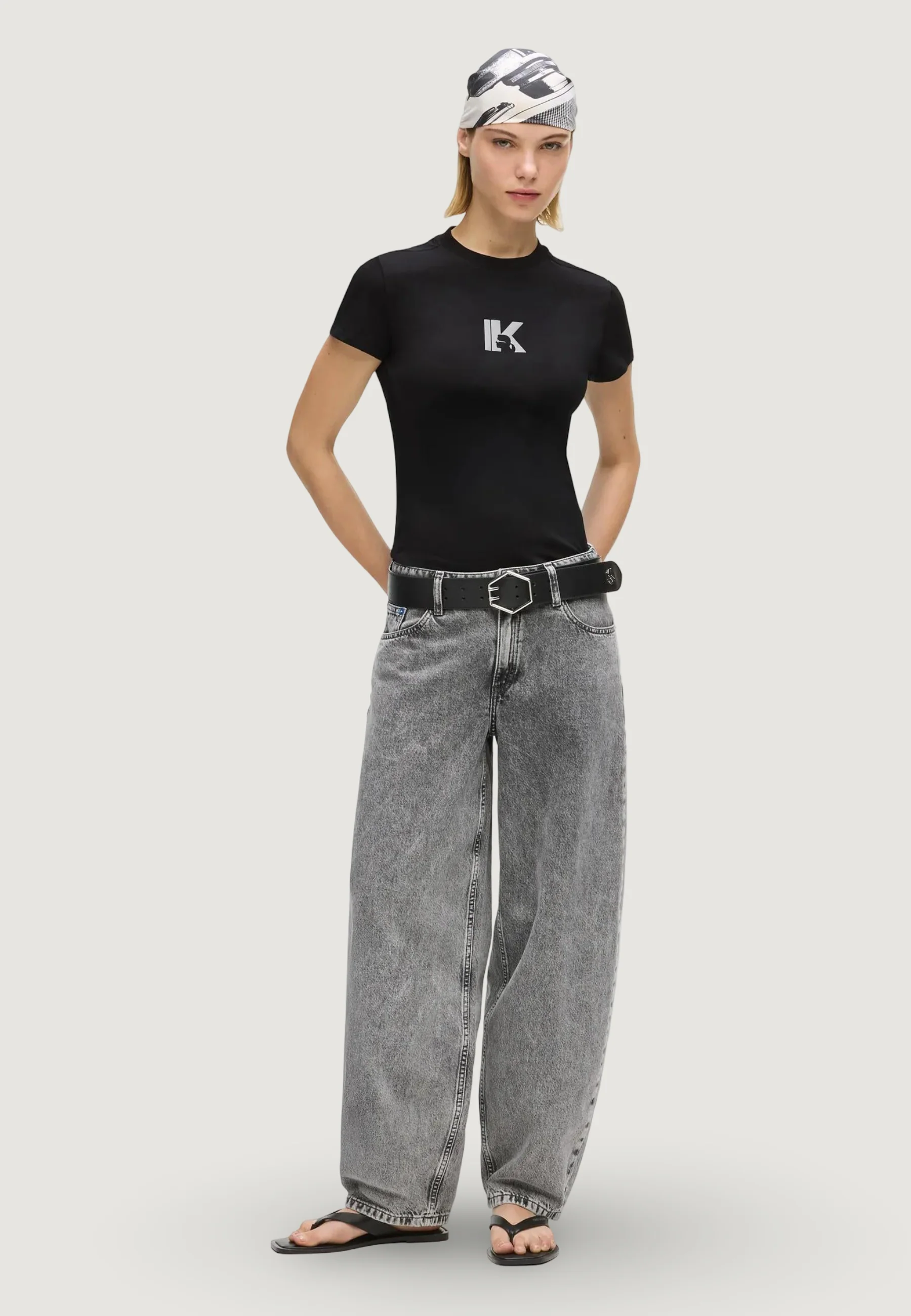 T-shirt Karl Lagerfeld Jeans KLJ Slim Ss K Logo Tee - Image 4