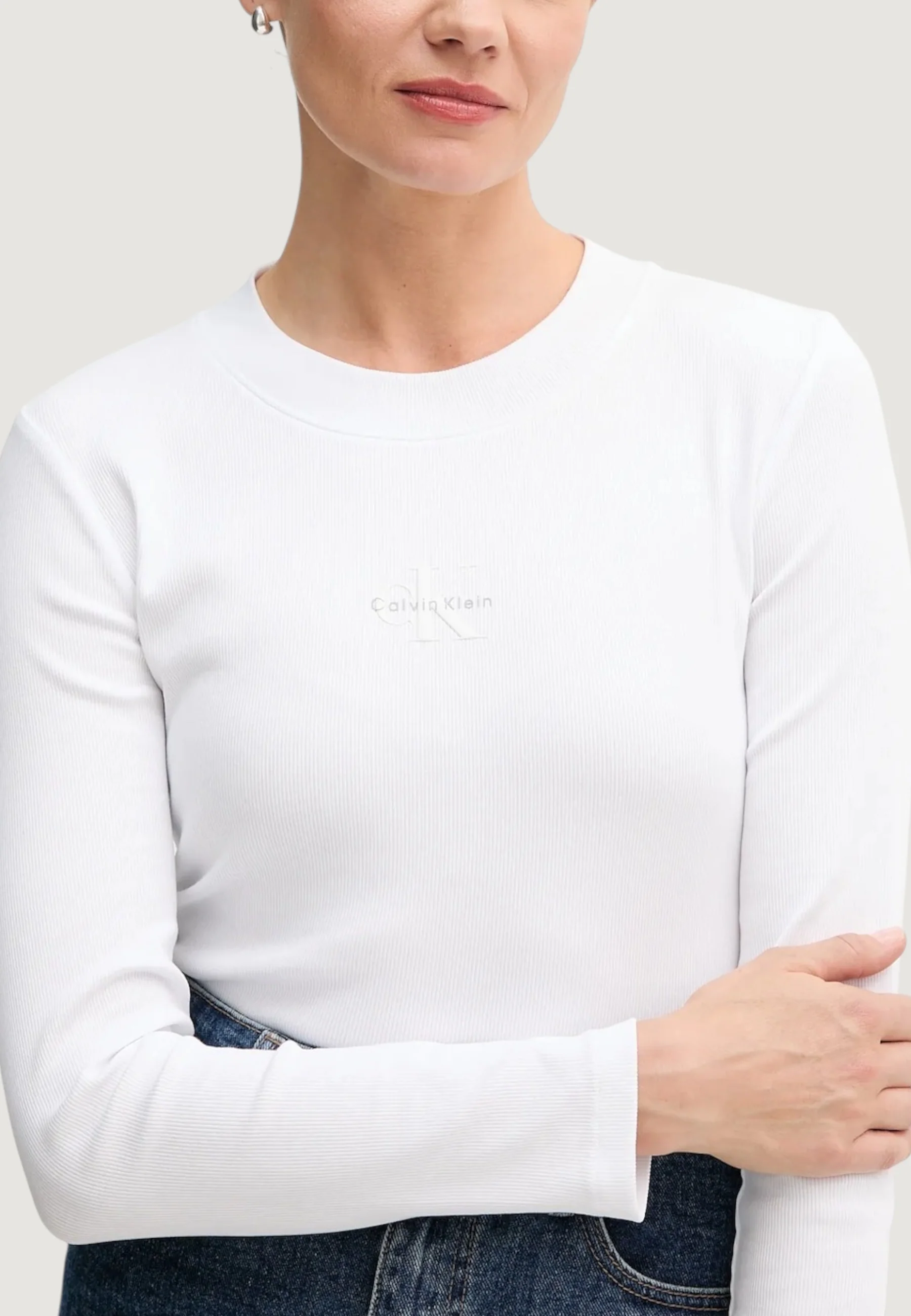 T-shirt manica lunga Calvin Klein Jeans A- LS MONOGRAM BABY - Image 5
