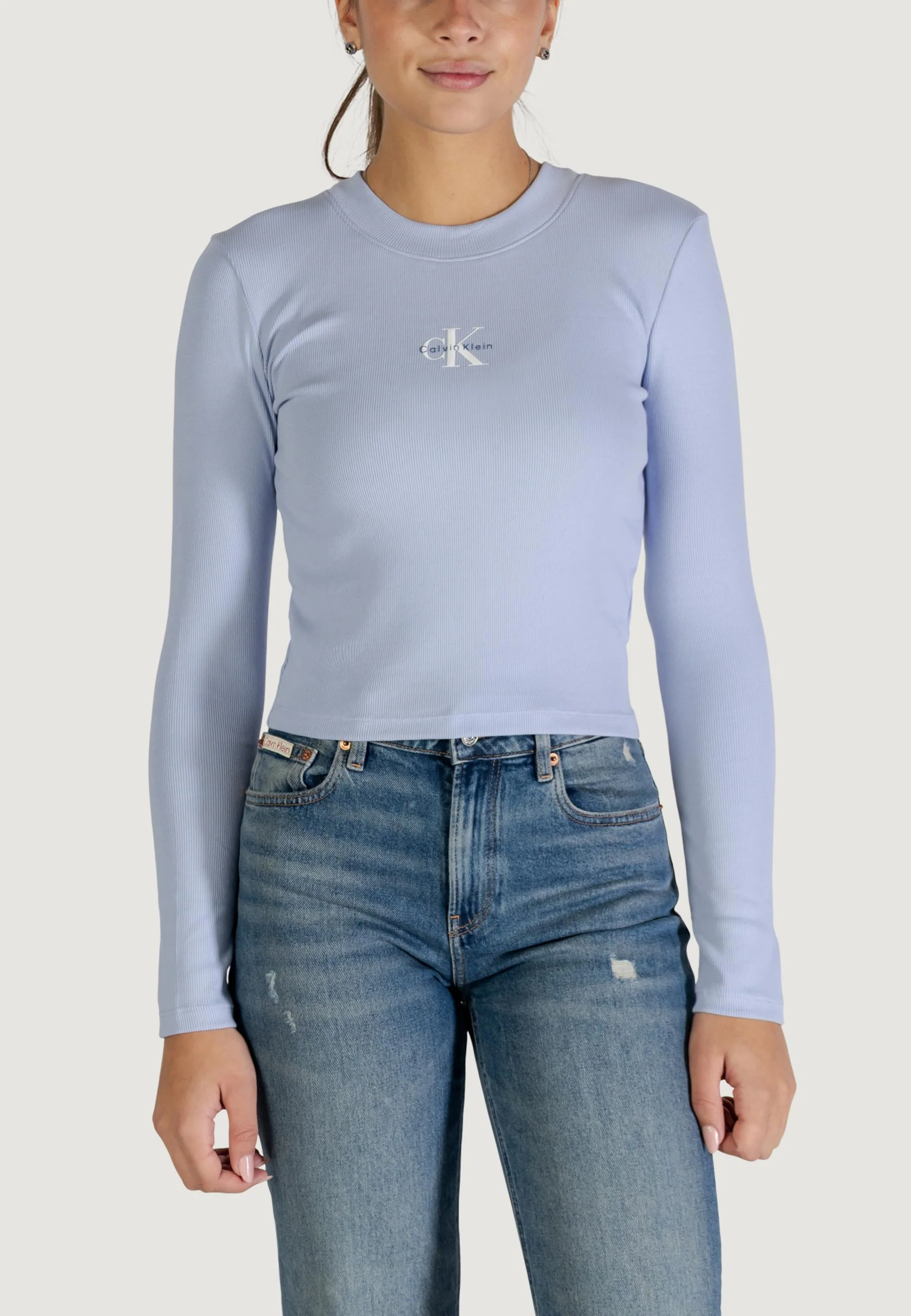T-shirt manica lunga Calvin Klein Jeans A- LS MONOGRAM BABY