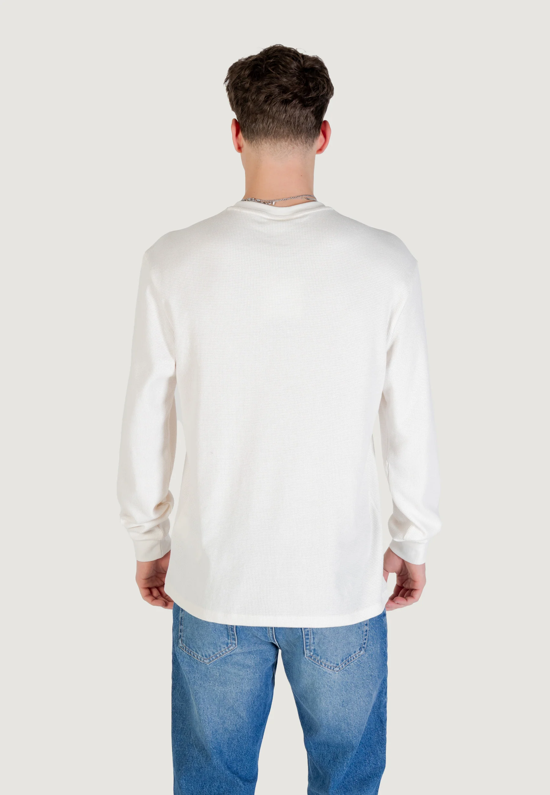 T-shirt manica lunga Calvin Klein Jeans LS WAFFLE BADGE CREW - Image 4