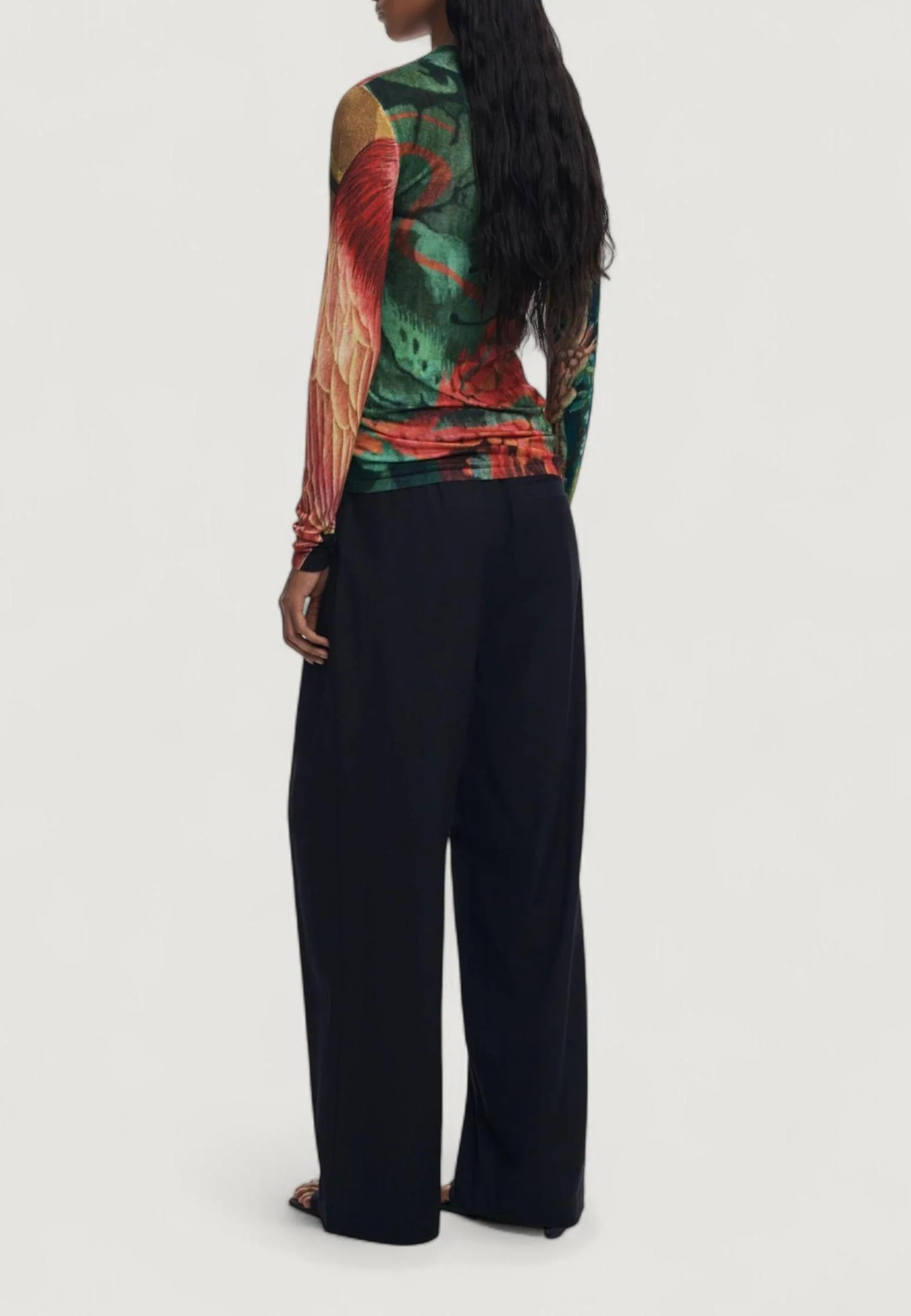 T-shirt manica lunga Desigual JERS_TAPIZ_LACROI - Image 3