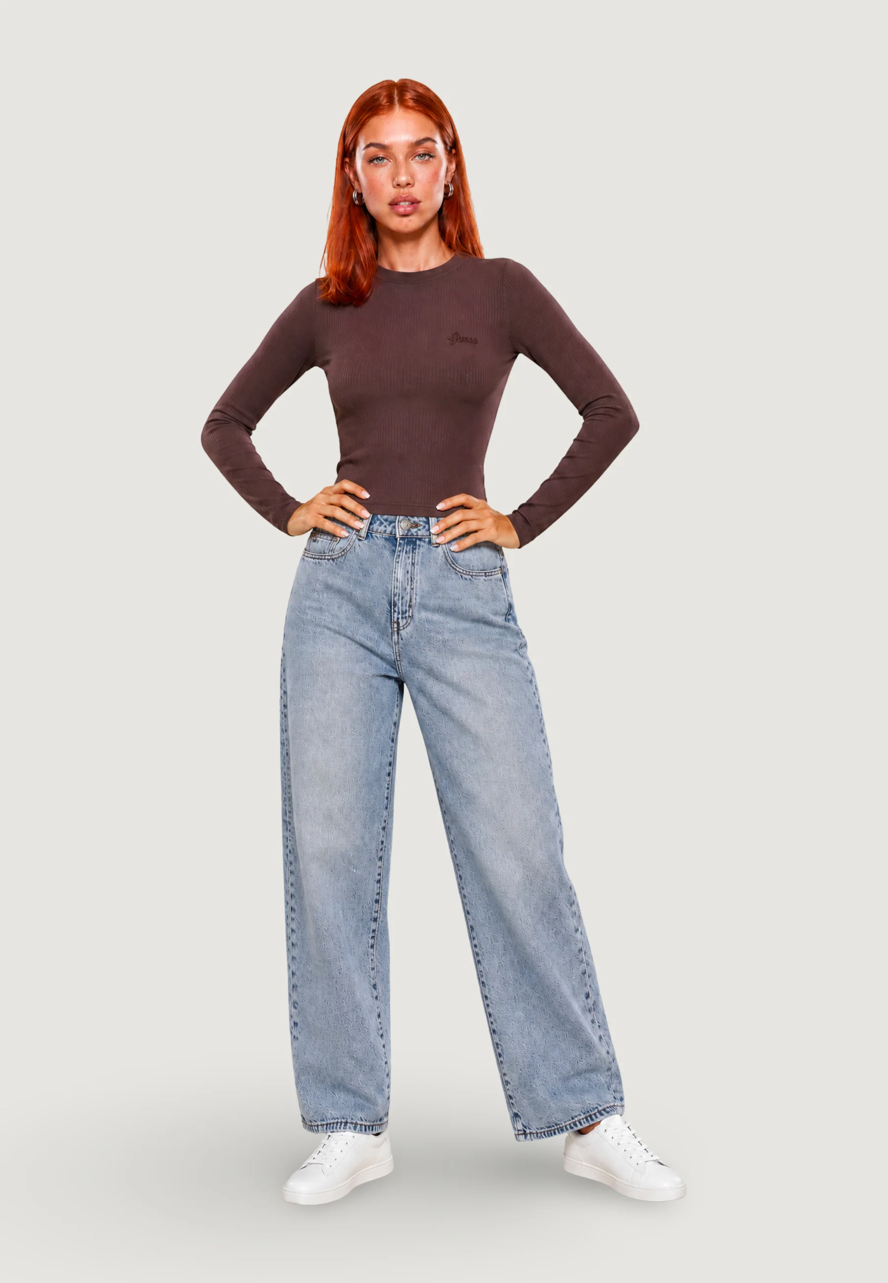 T-shirt manica lunga Guess Active CHARA LONG SLEEVE KN - Image 4
