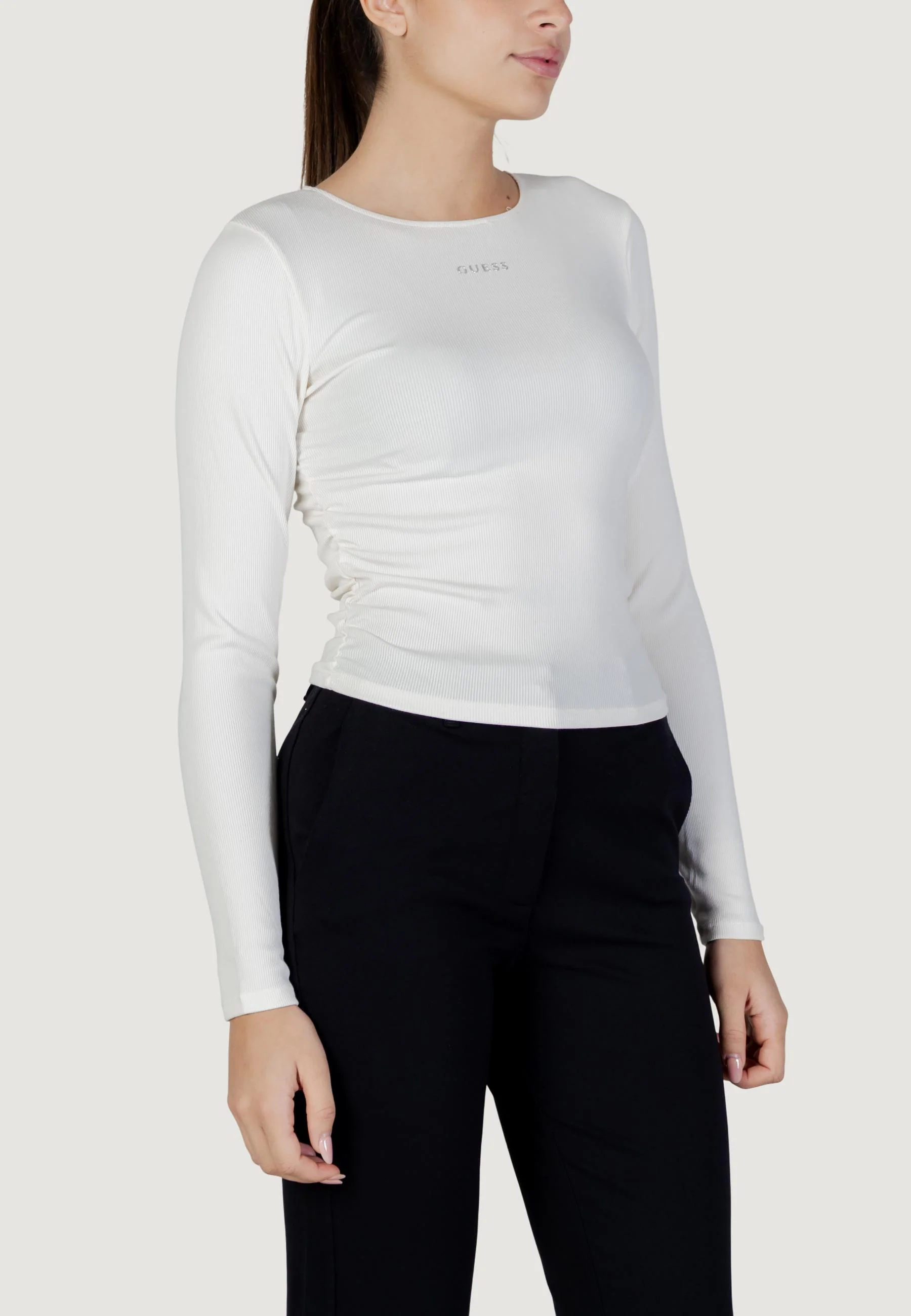 T-shirt manica lunga Guess Active NAT RIB LS TOP - Image 3