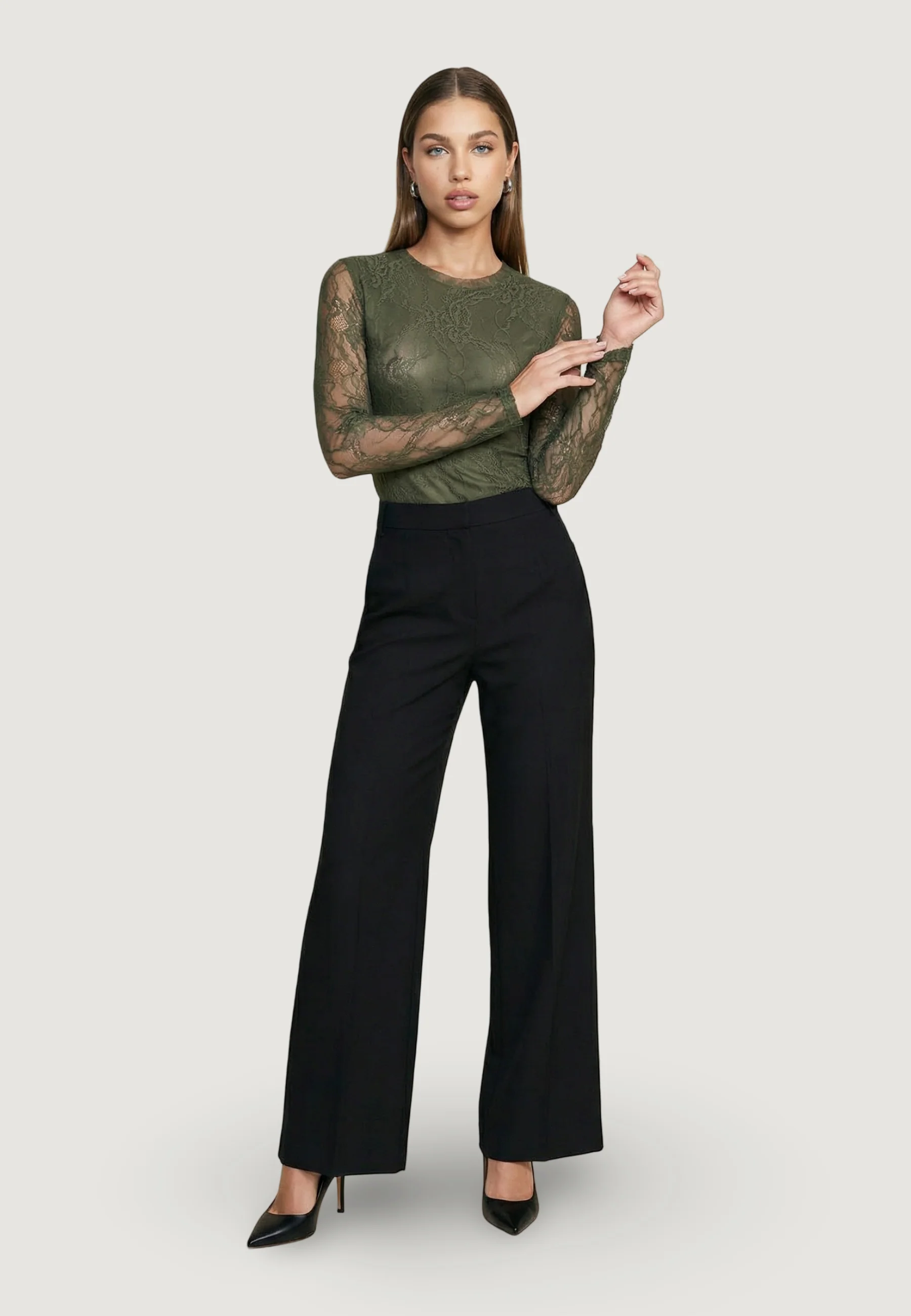 T-shirt manica lunga I am Top Pizzo - Image 3