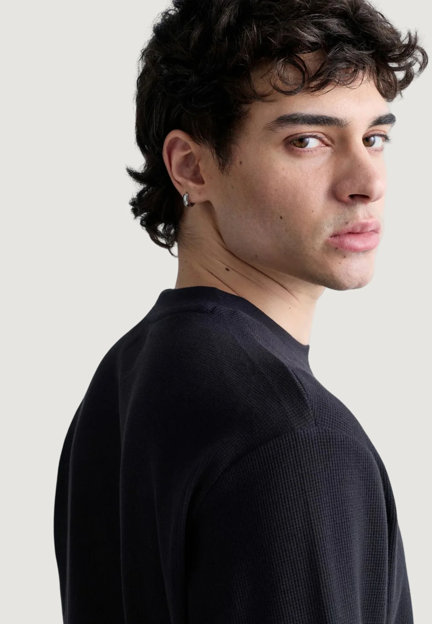 T-shirt manica lunga Replay WAFFLE FABRIC - Image 4