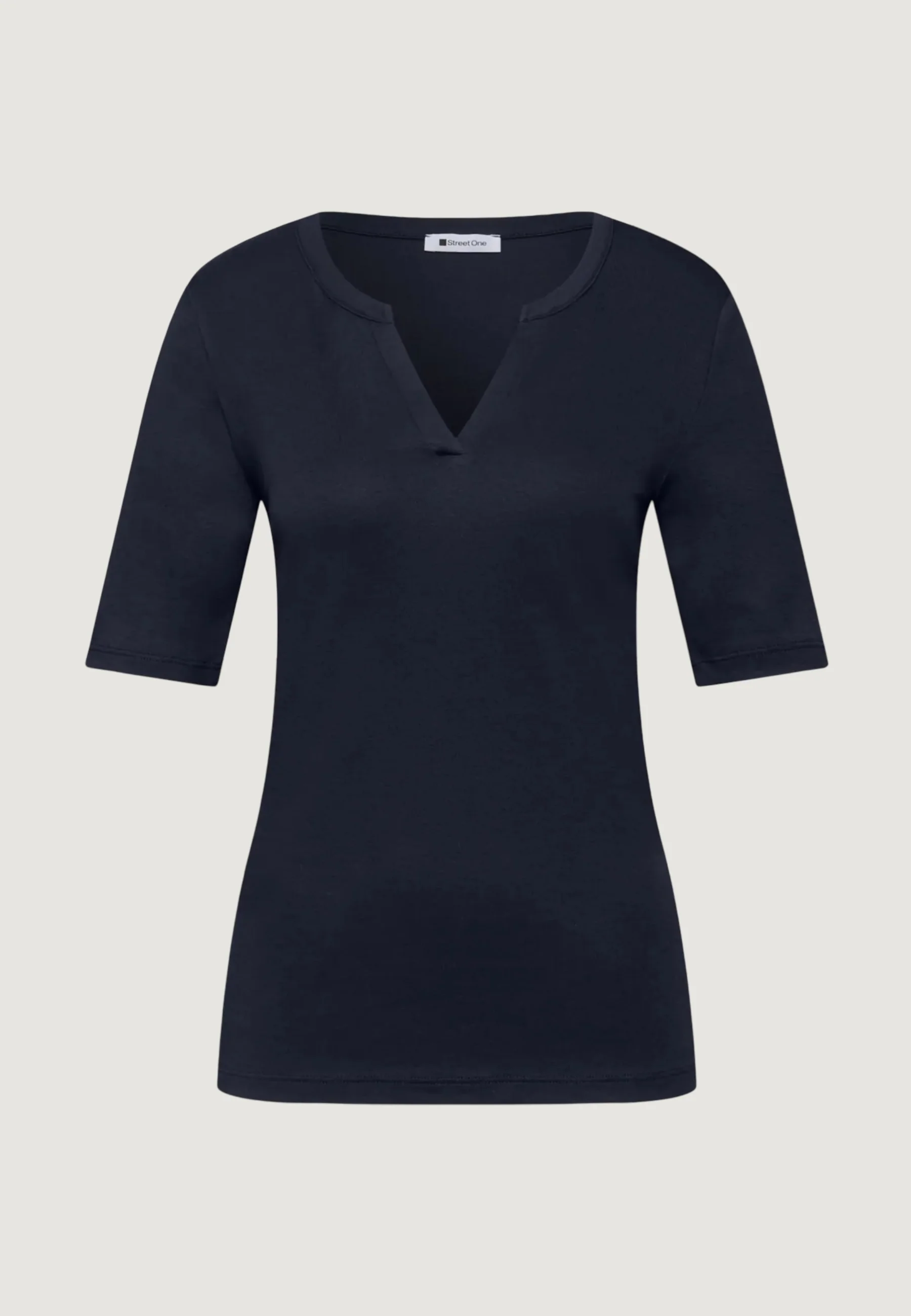 T-shirt Street One basic split neck shirt - Image 4