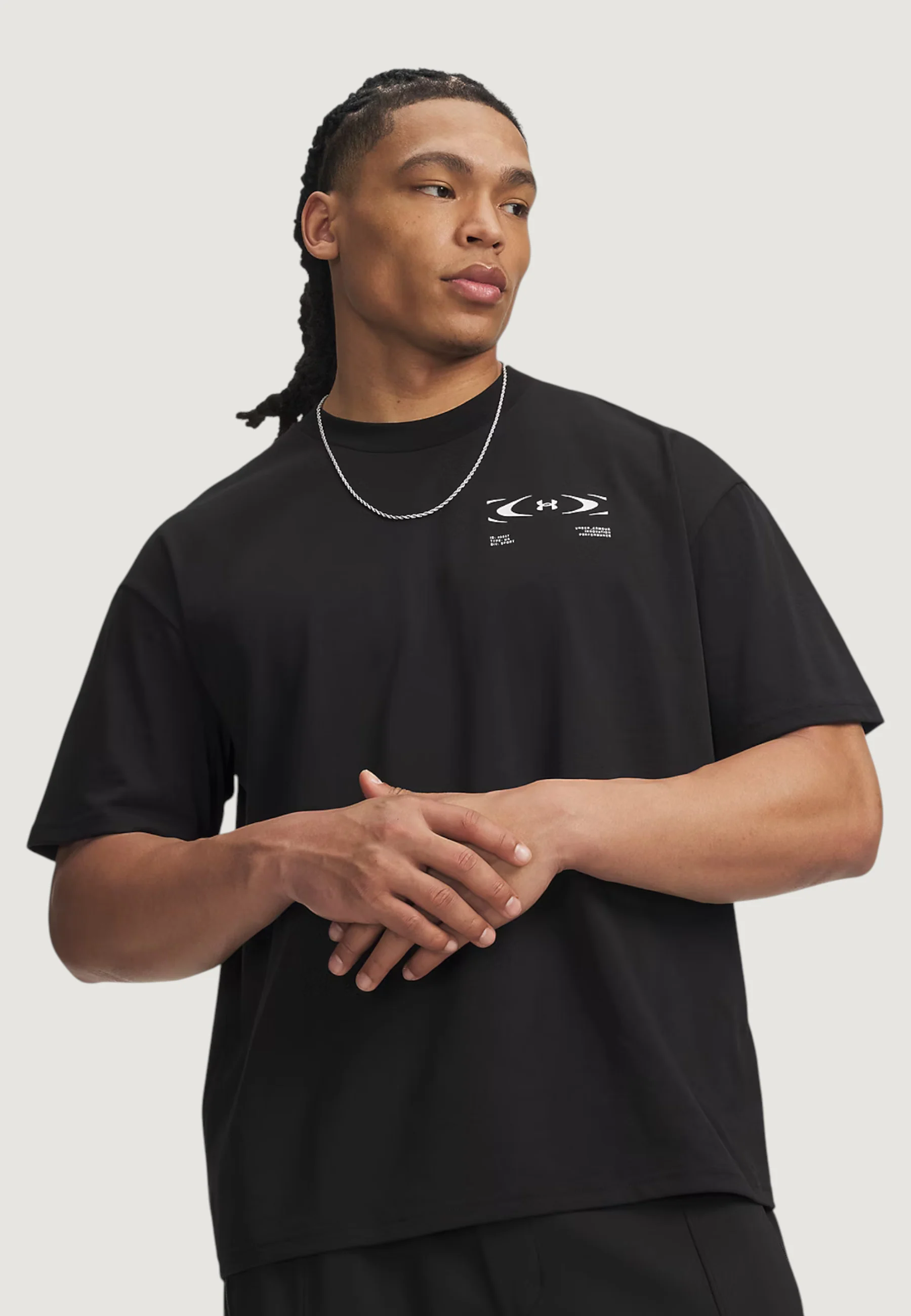 T-shirt Under Armour UA M HWT ECHO LOGO OS SS