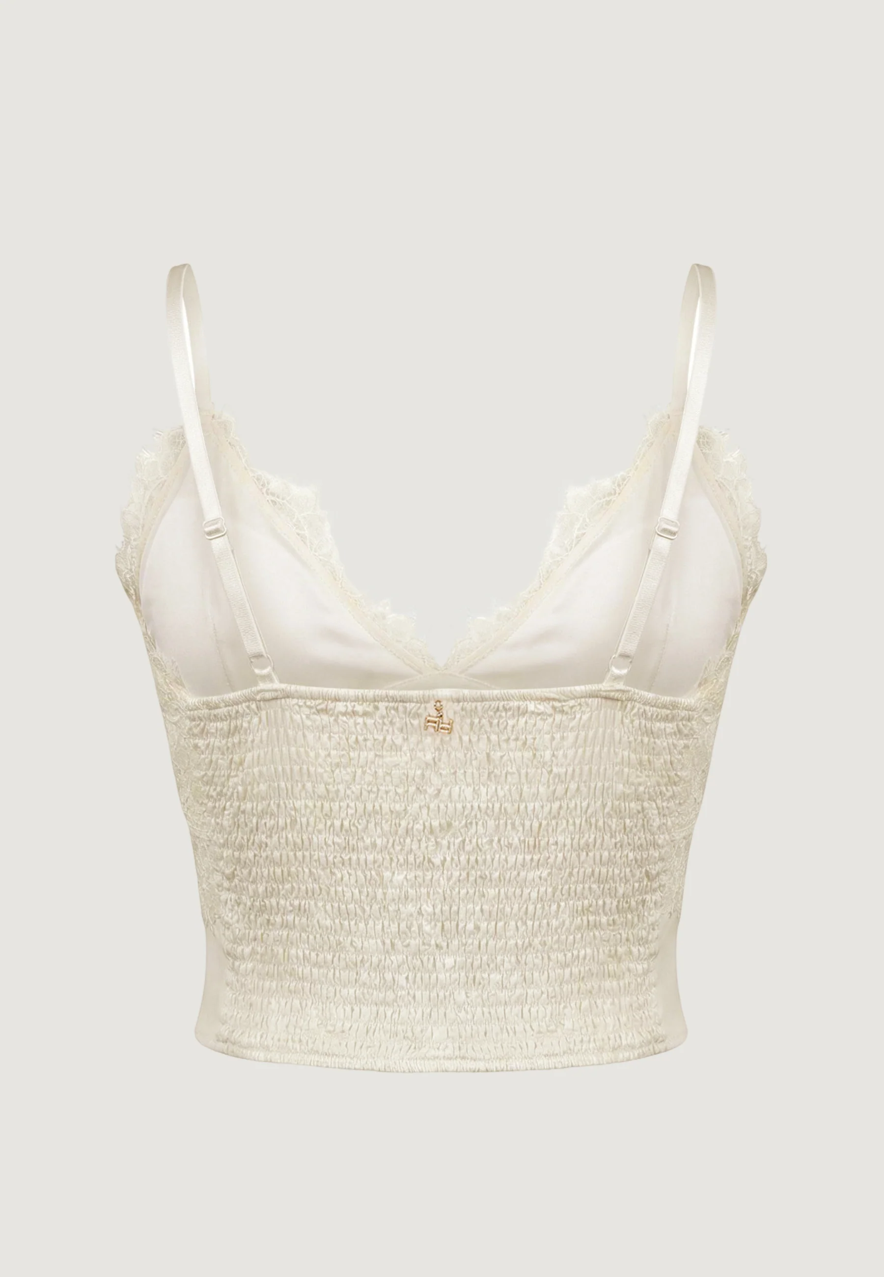 Top Artigli BUSTIER IN PIZZO E RASO - Image 5