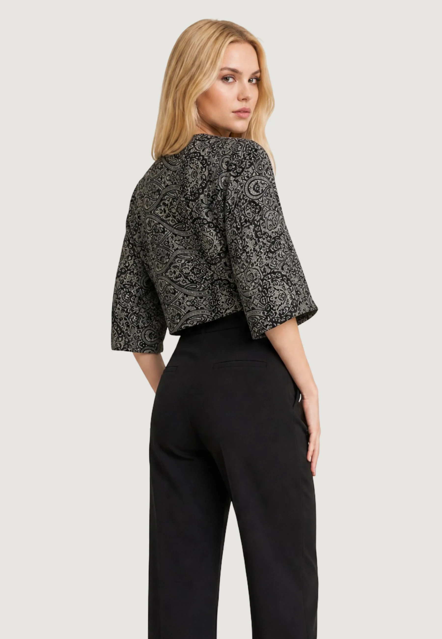 Top Ayfee TOP INCROCIATO MANICA KIMONO - Image 3