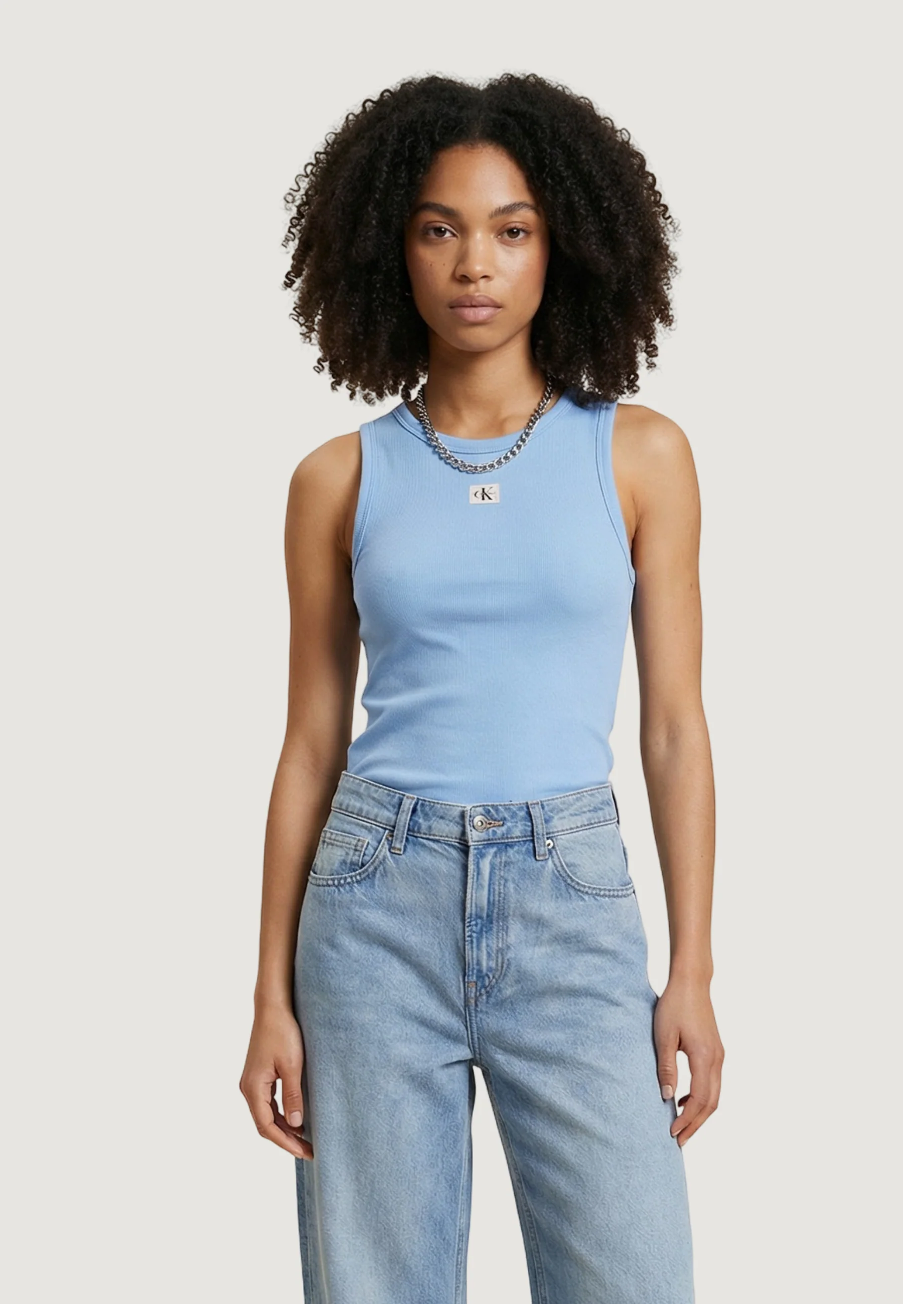 Canotta Calvin Klein Jeans A - WOVEN LABEL 2X2