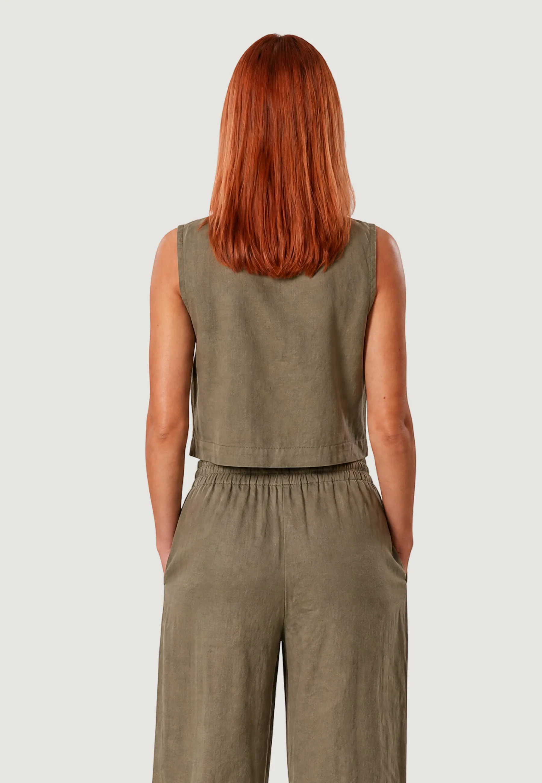 Top I am Top Lino Minimalista - Image 3