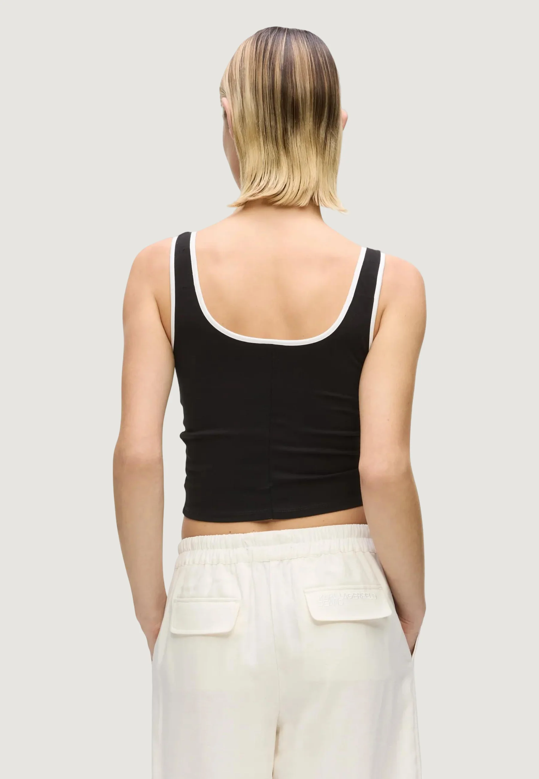 Top Karl Lagerfeld Jeans KLJ Ruched Bralette - Image 2