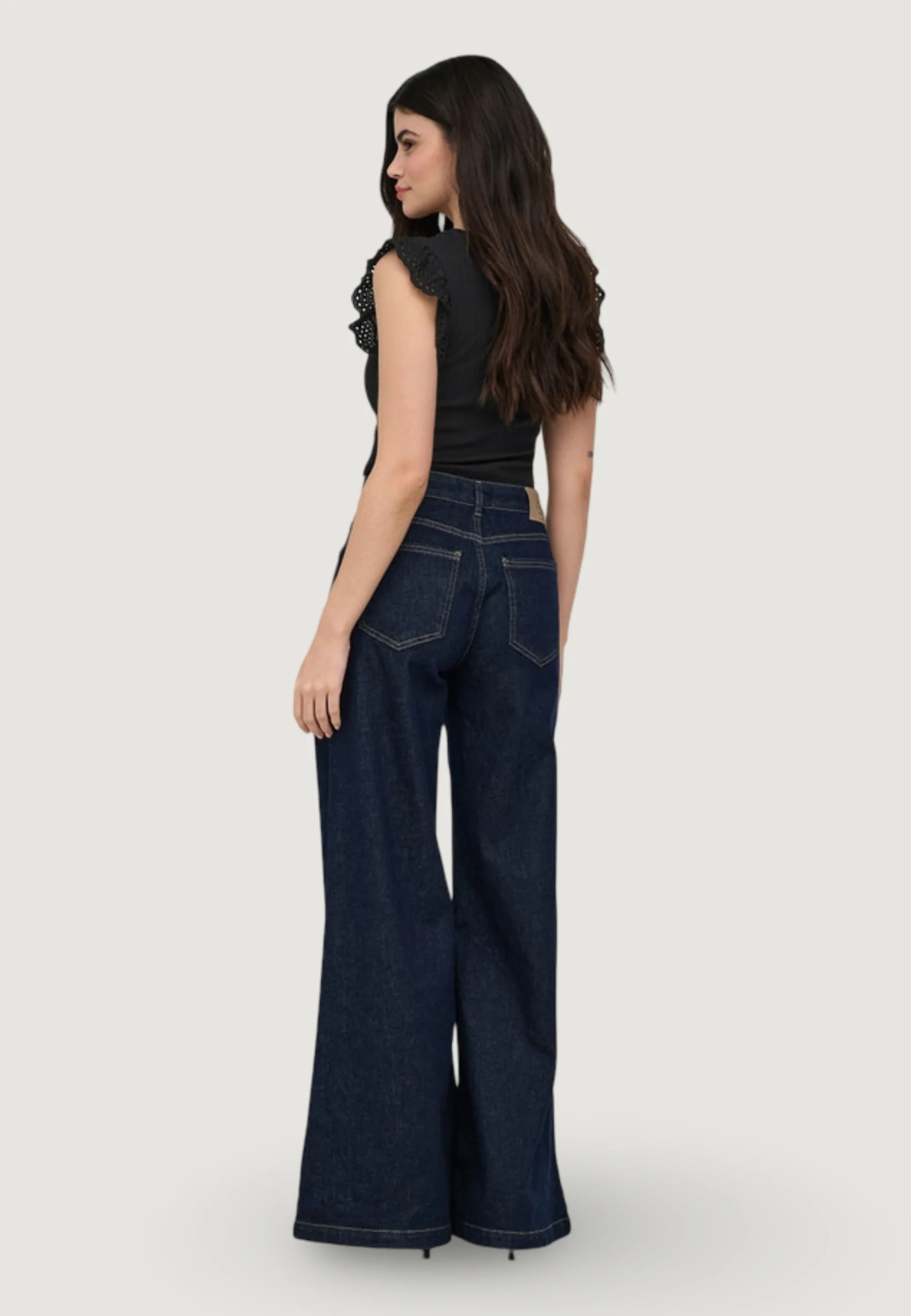 Top Only Onlmathilda S/L Lace Detail Jrs Noos - Image 2
