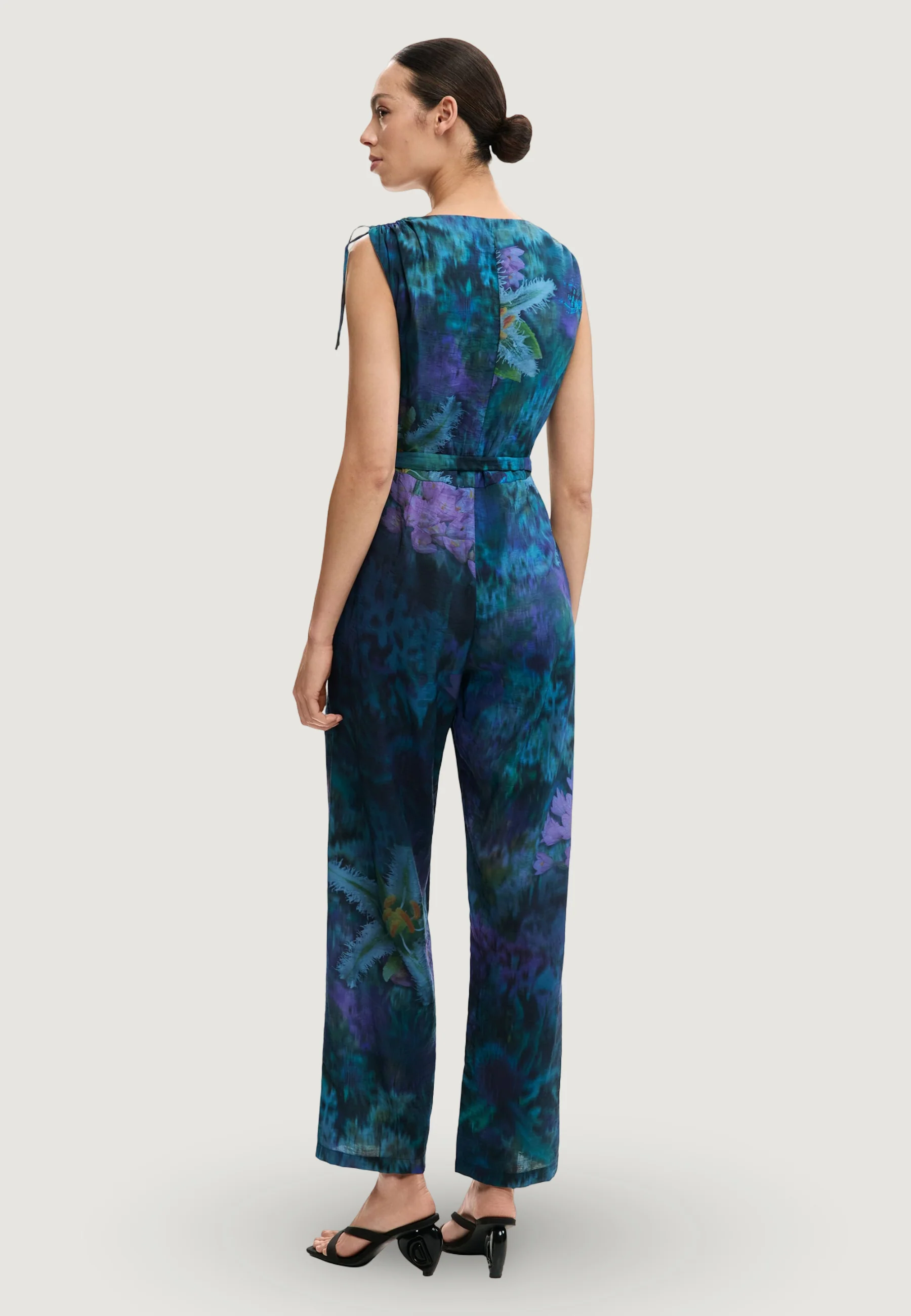 Tuta elegante Desigual JUMPSUIT_FLORESAZUL - Image 4