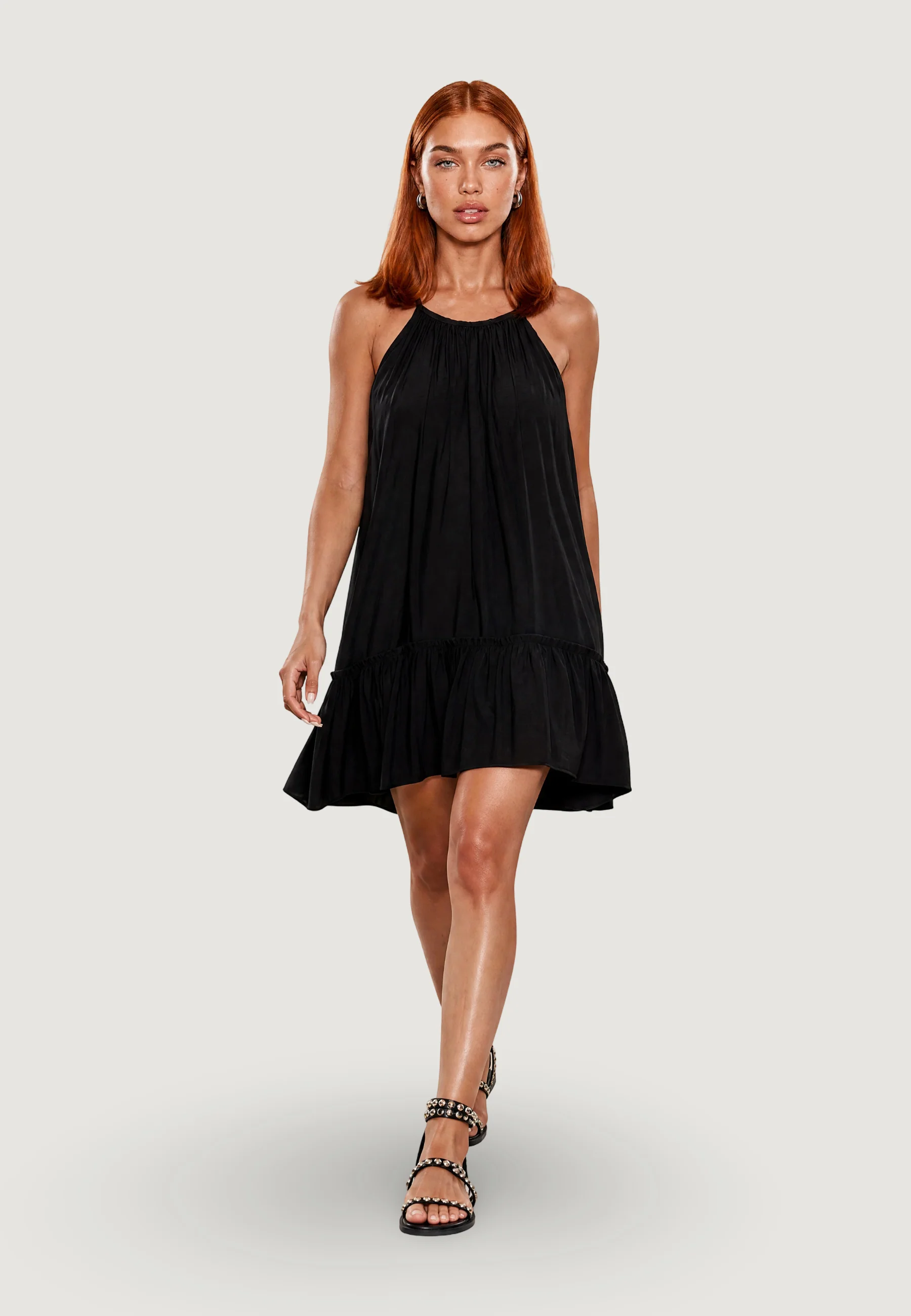 Vestito corto I am Abito Svasato crinkle