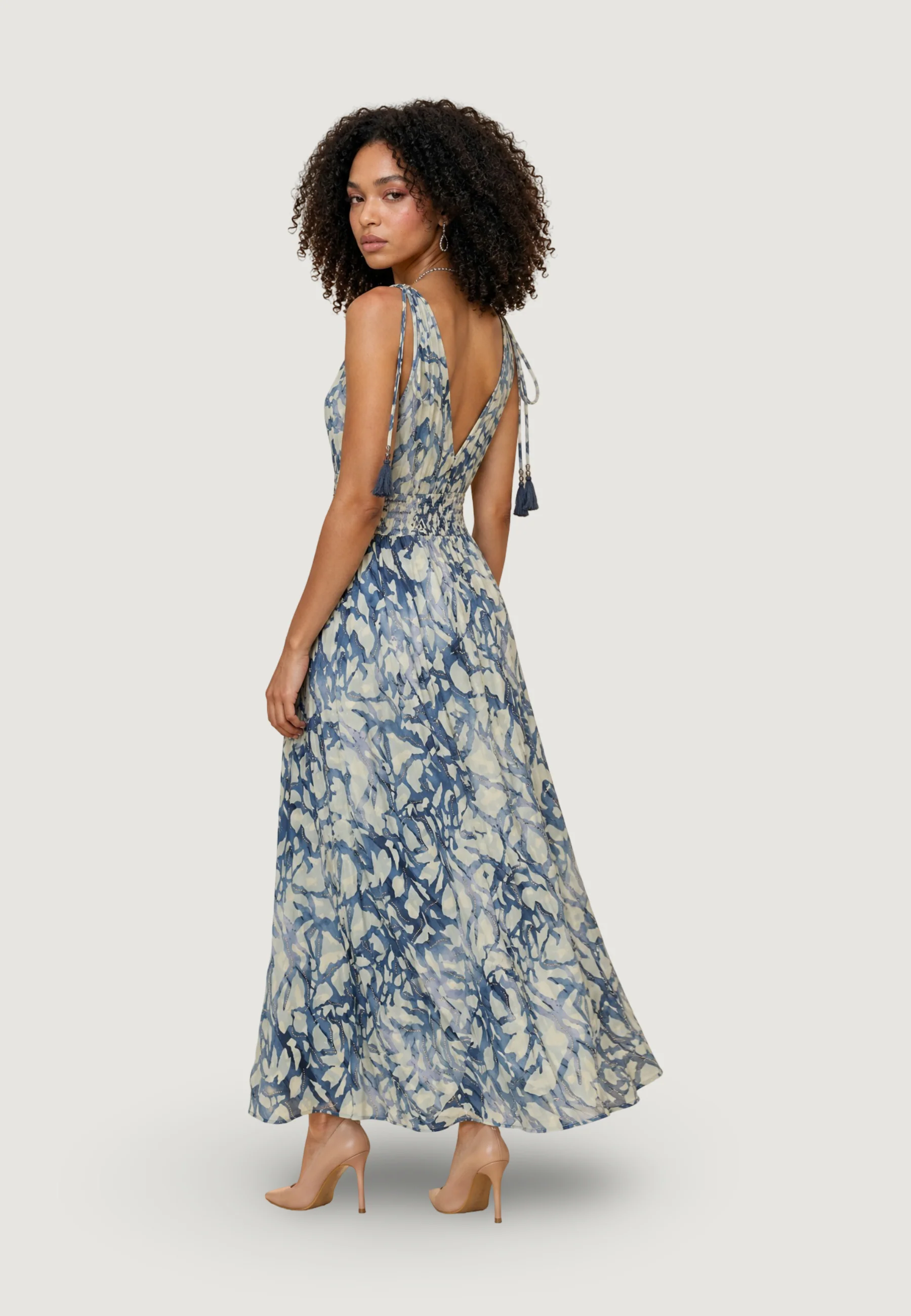 Vestito lungo Ayfee ABITO SCOLLO MARYLIN CON TASSEL - Image 5