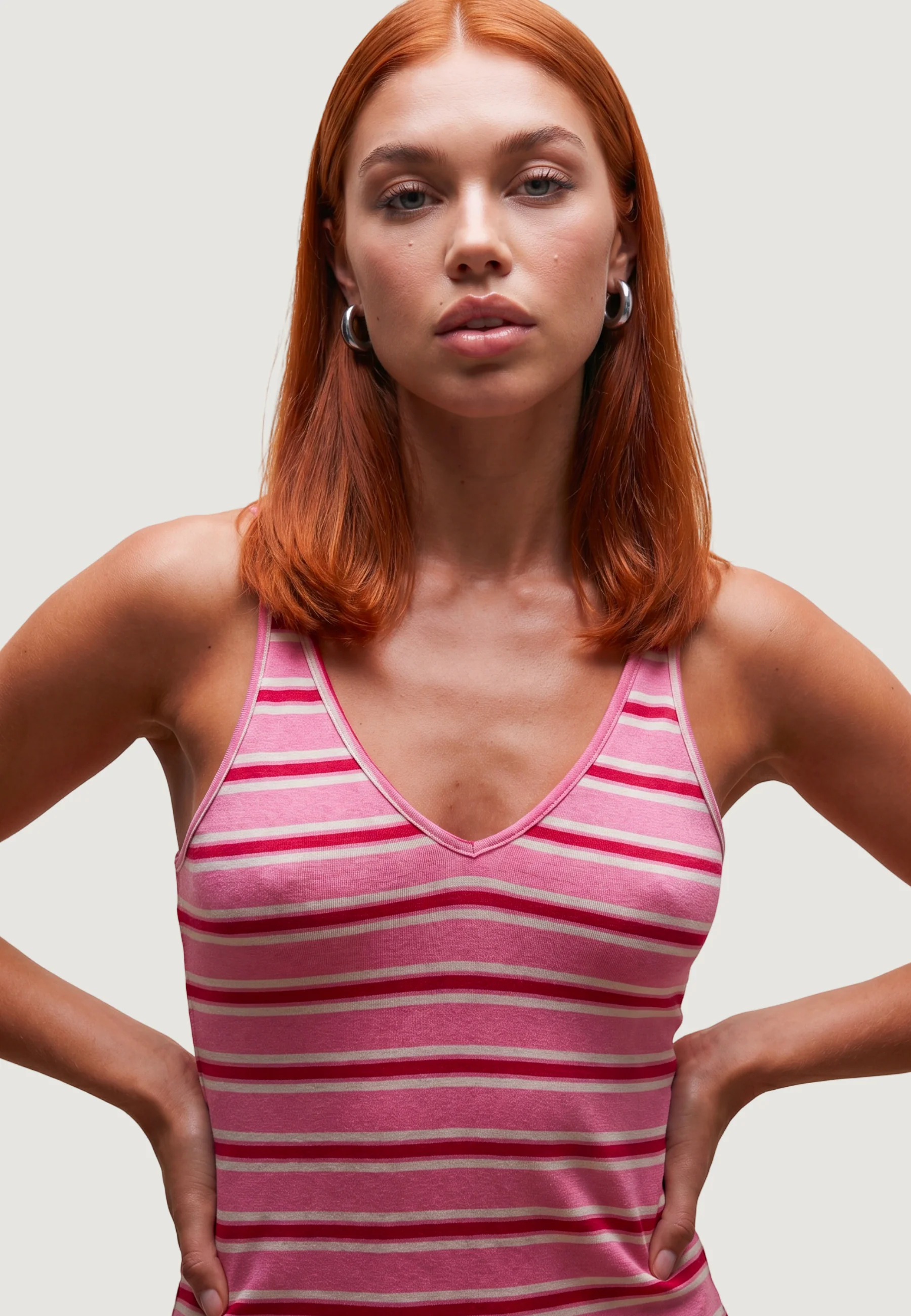 Vestito lungo I am Abito Cotone Righe - Image 3