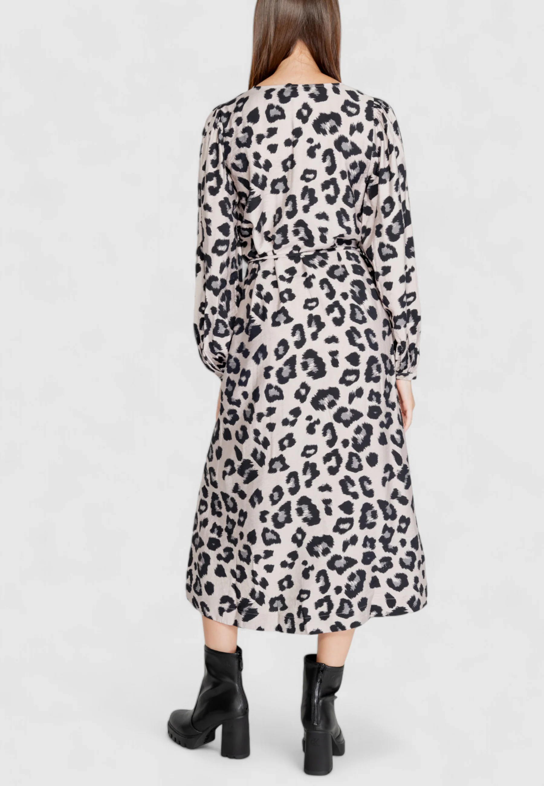 Vestito lungo Jacqueline de Yong JDYCAROLINE L/S MIDI SLIT DRESS WVN - Image 4