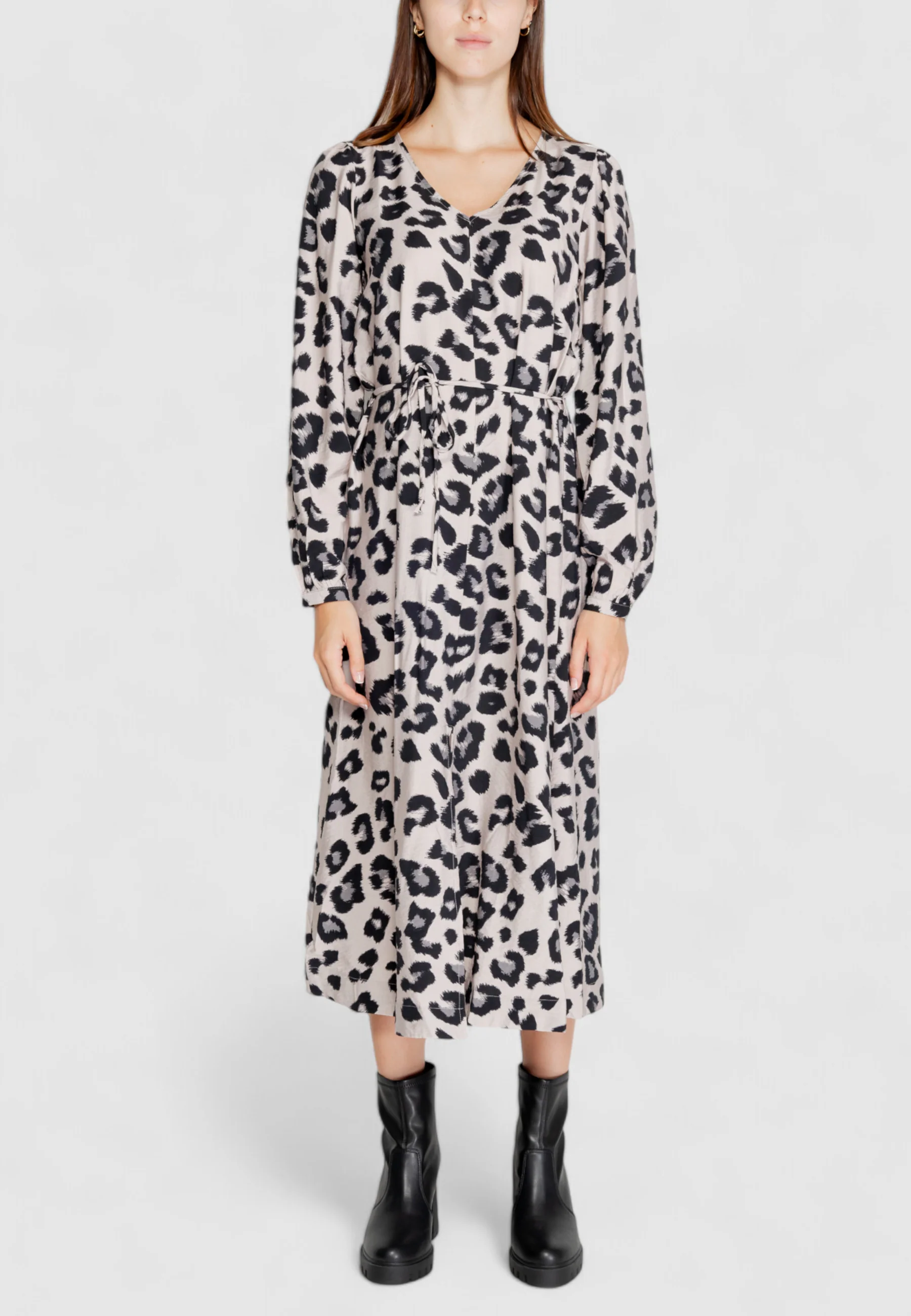 Vestito lungo Jacqueline de Yong JDYCAROLINE L/S MIDI SLIT DRESS WVN - Image 5