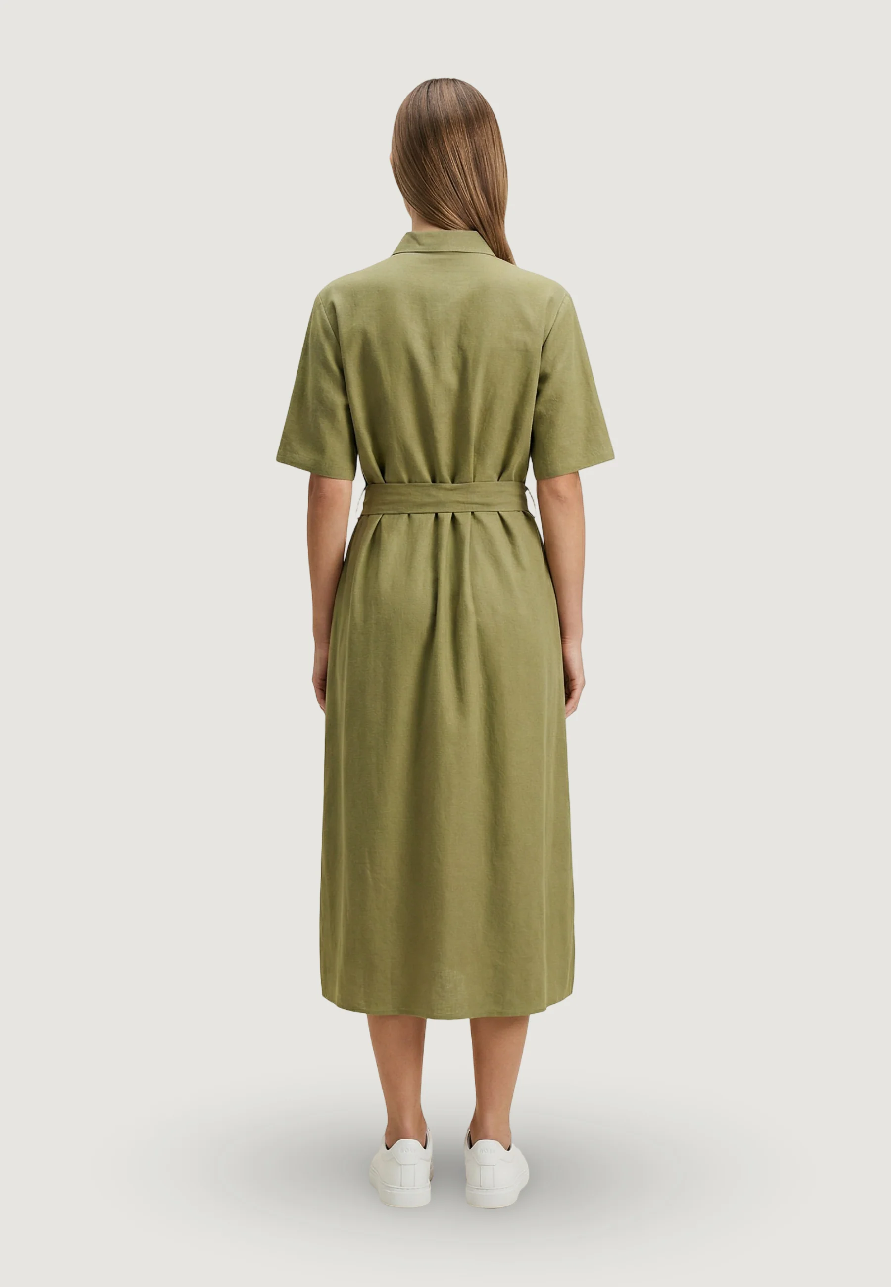 Vestito lungo Jacqueline de Yong Jdymilan Linen S/S Midi Dress Wvn - Image 4