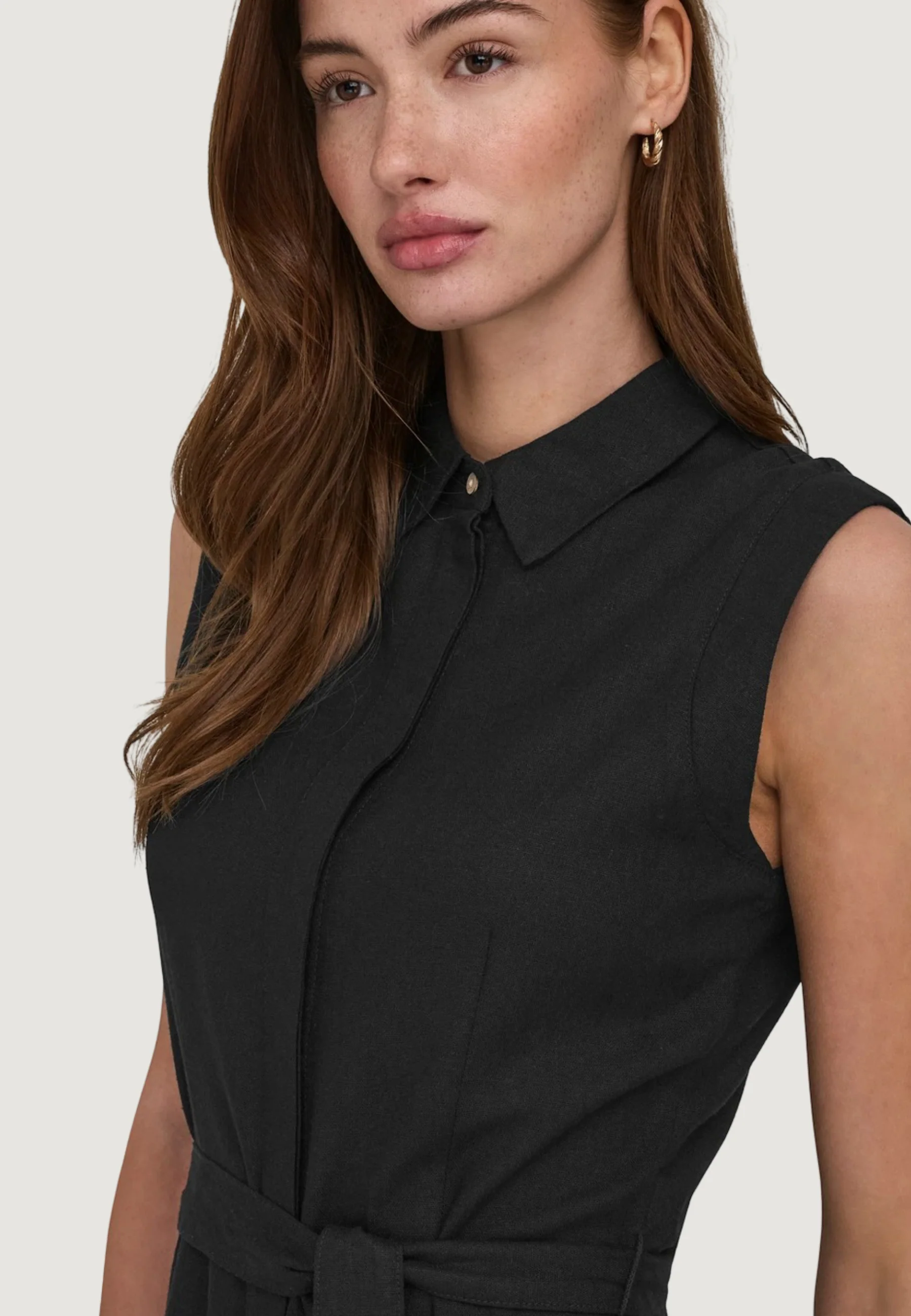 Vestito lungo Only Onlgoa Sl Linen Bl Shirt Dress Cc Pnt - Image 5