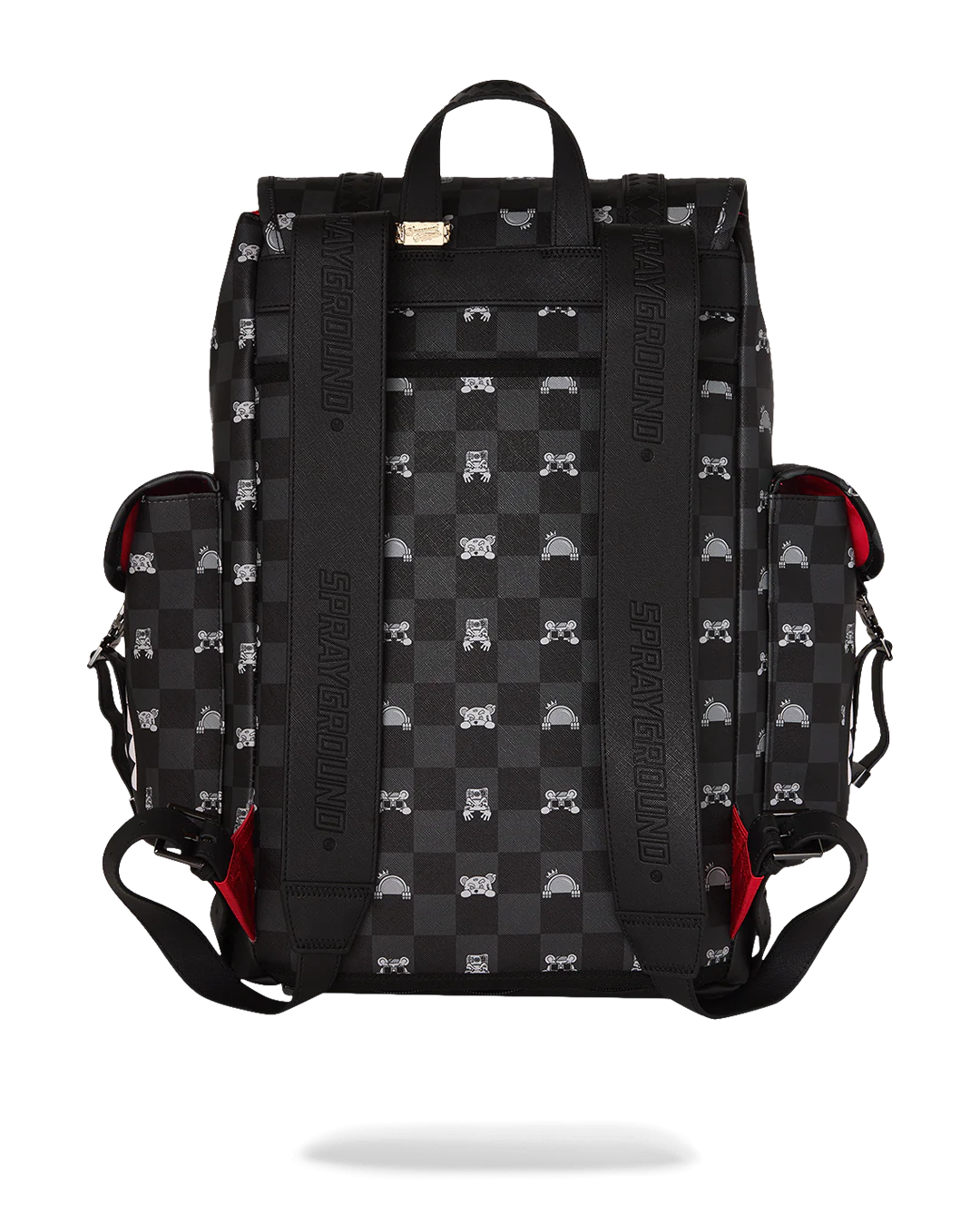 Zaino Sprayground GRAY PEEKING CHARACTER CHECK MONTE CARLO - Image 4