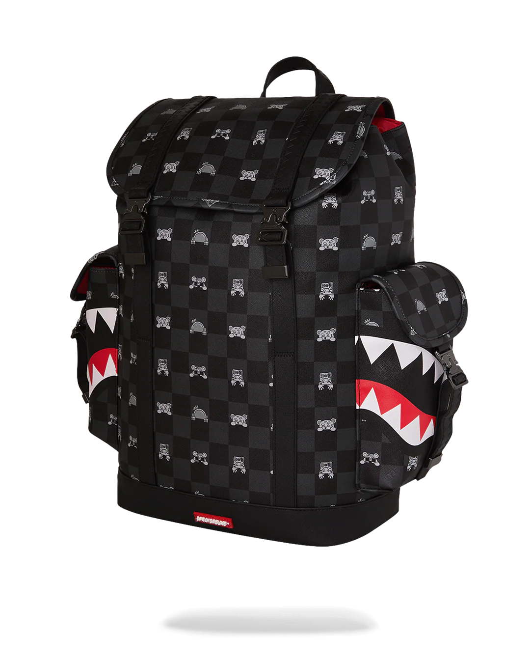 Zaino Sprayground GRAY PEEKING CHARACTER CHECK MONTE CARLO - Image 5